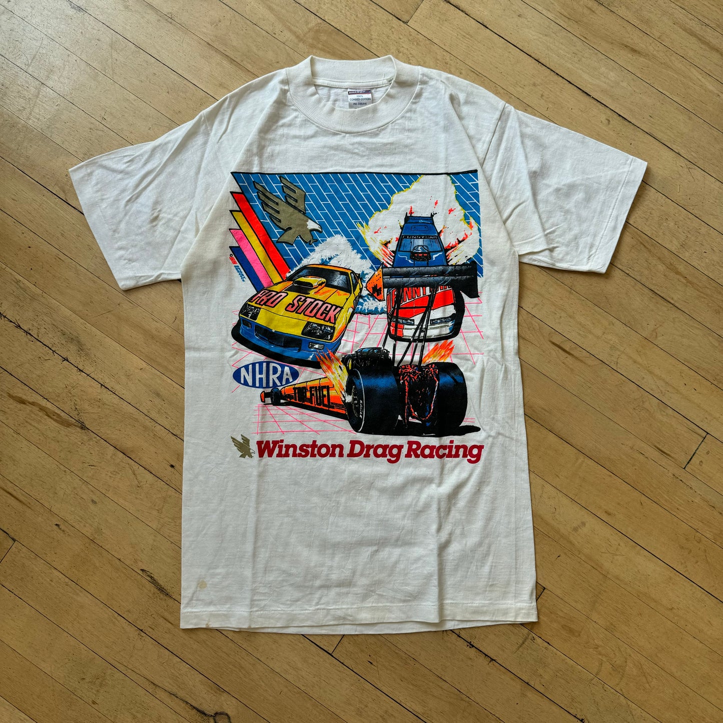 Vintage Winston Drag Racing T-shirt Sz M