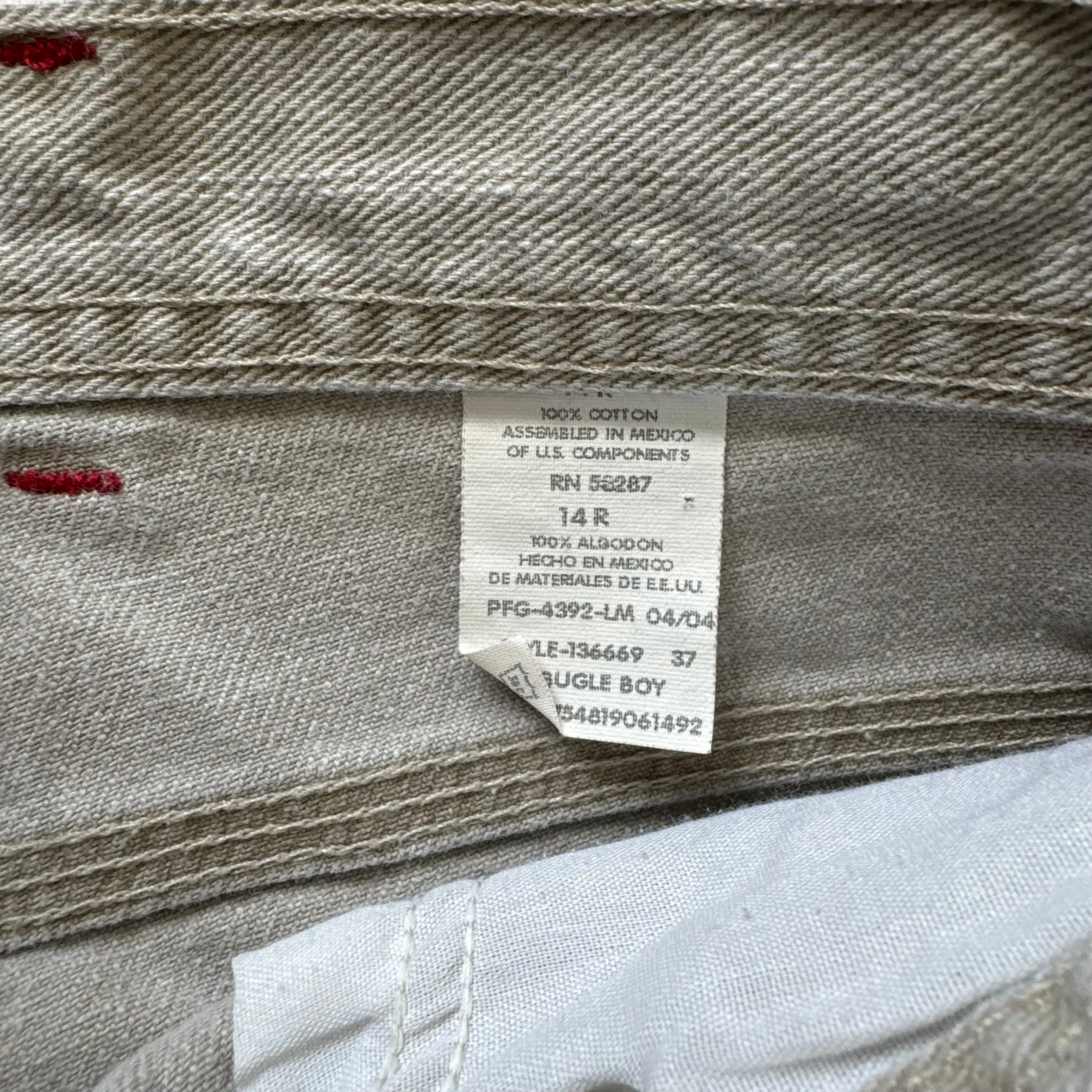 Vintage Bugle Boy Jean Shorts Sz 14