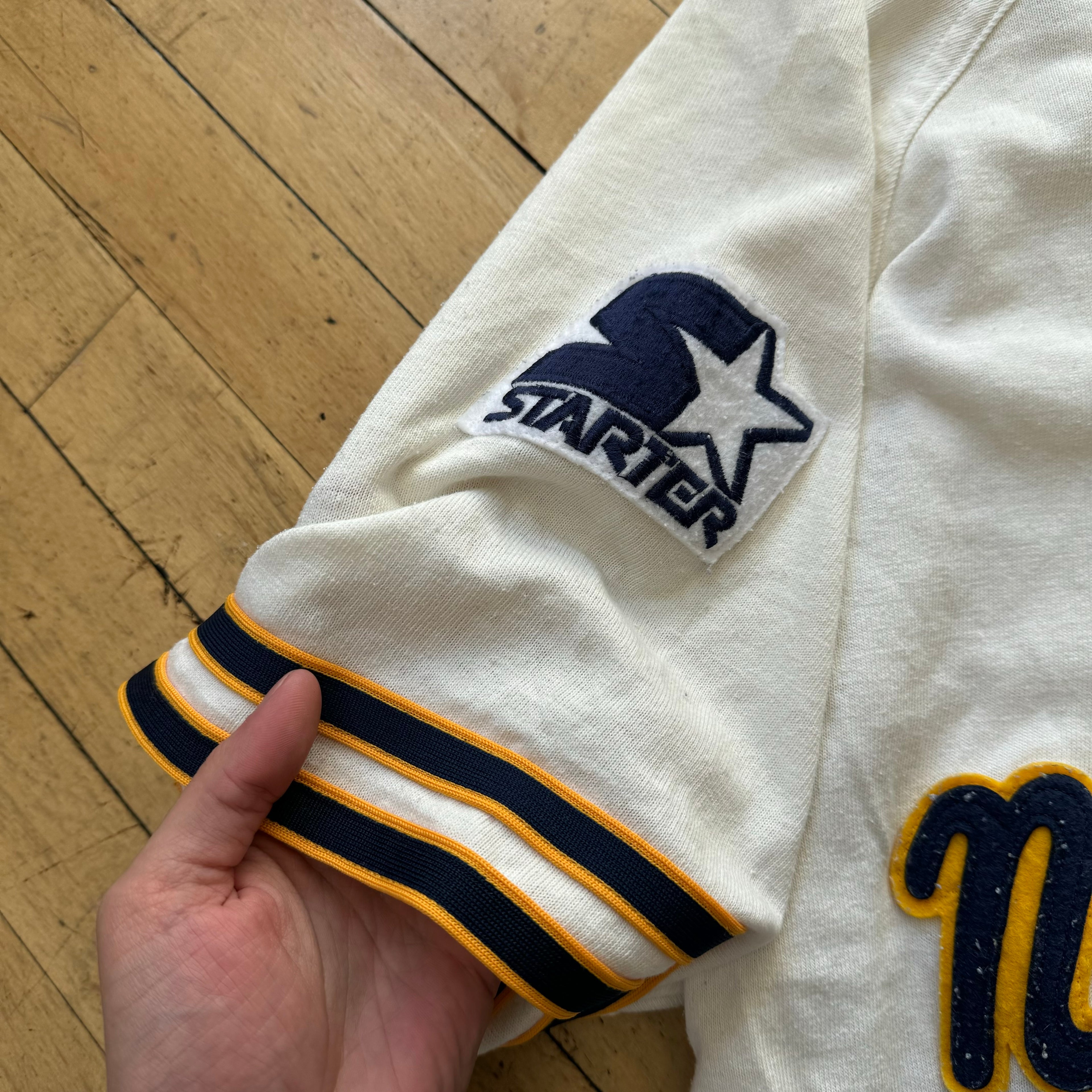 Vintage Starter Notre Dame Baseball Jersey Sz XL