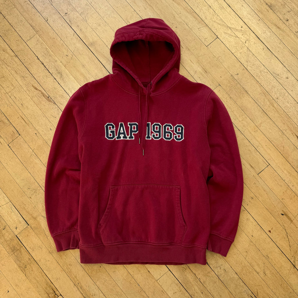 Y2K Gap 1969 SpellOut Hoodie Sz L