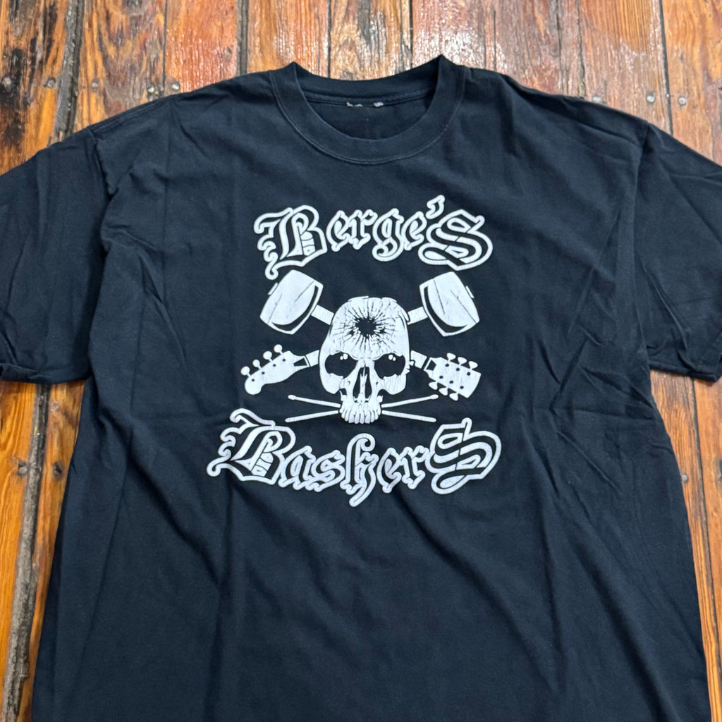 Vintage Berge Bashers Skull Music T-shirt Sz L