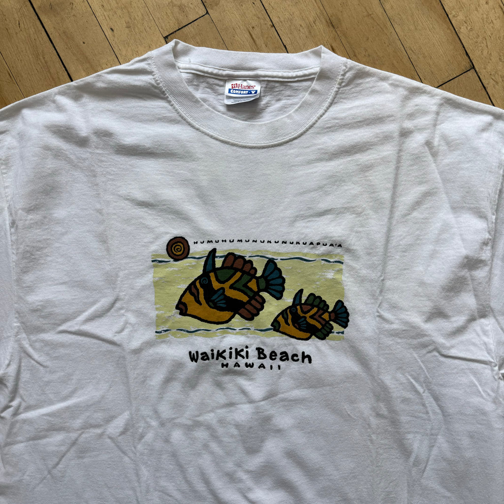 Vintage Waikiki Beach Hawaii T-shirt Sz XXL