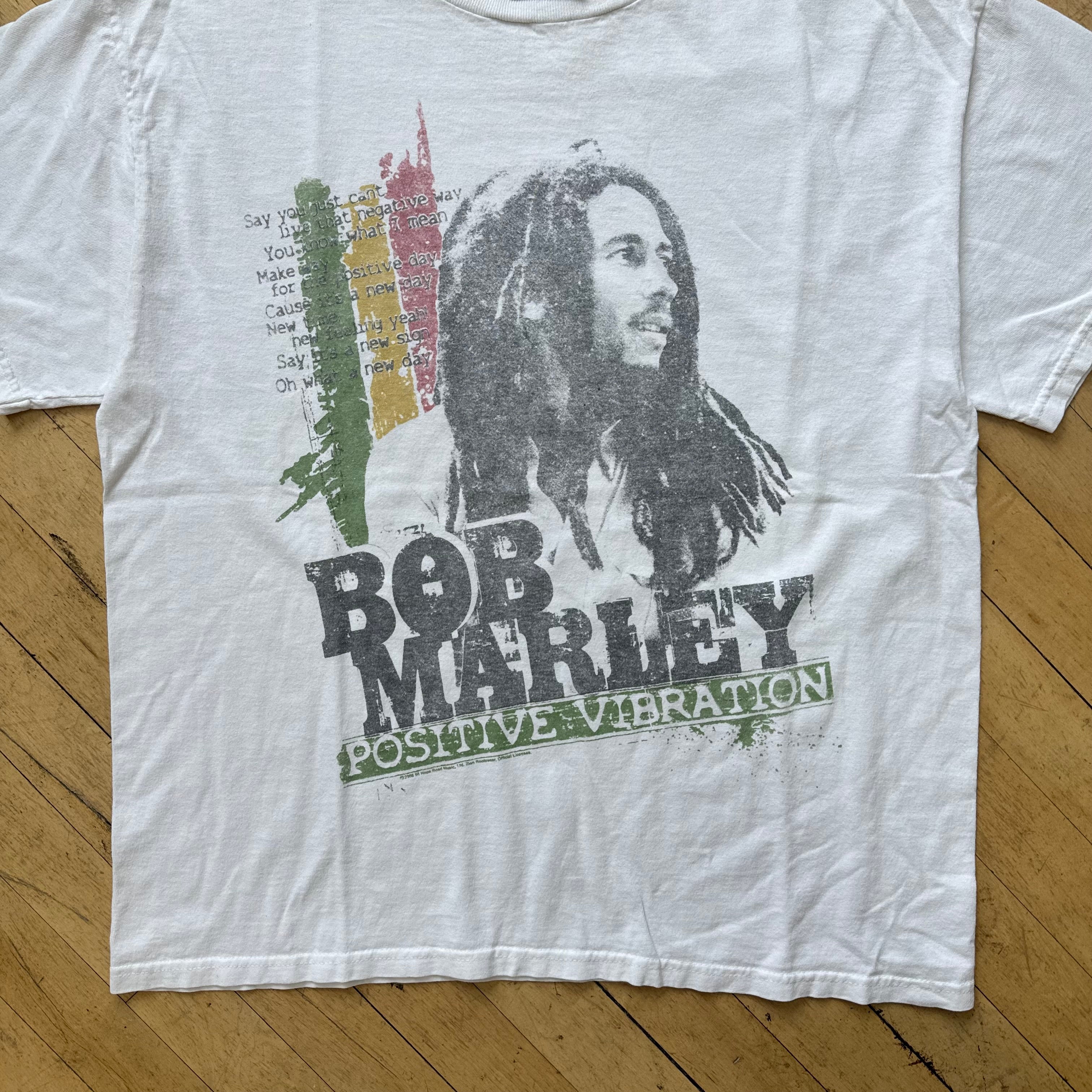Y2K Bob Marley T-shirt Sz L
