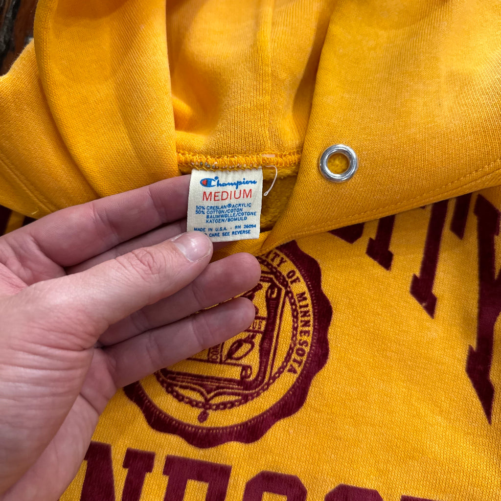 Vintage Minnesota Gophers Champion Hoodie Sz M