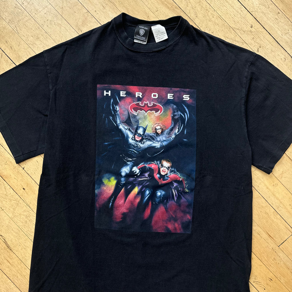 Vintage Batman Hero’s vs. Villains T-shirt Sz XL