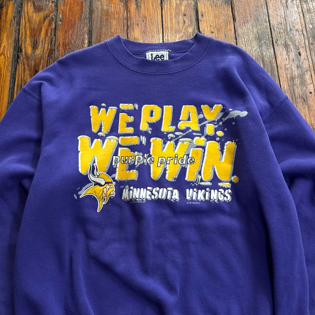 Vintage Minnesota Vikings CrewNeck Sz L