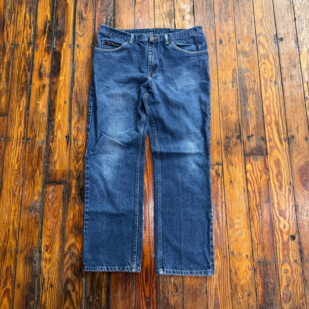 Vintage Dark Wash Lee Denim Jeans Sz 36x30