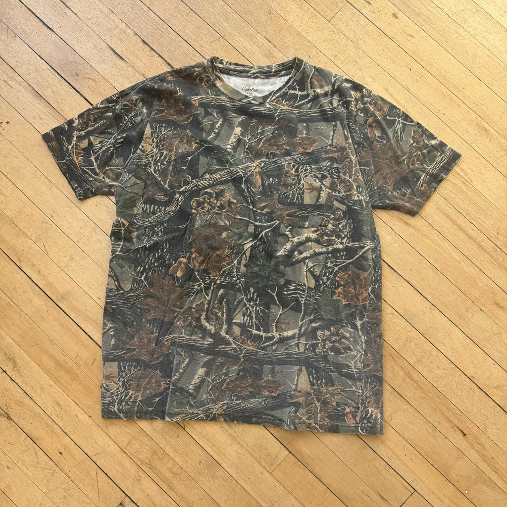 Can’t Cabelas Tree Camo T-shirt Sz M