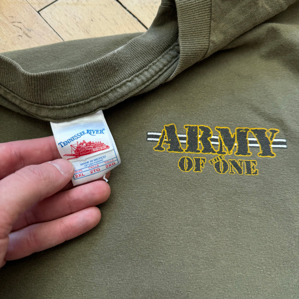 Vintage Army Of One T-shirt Sz XXL
