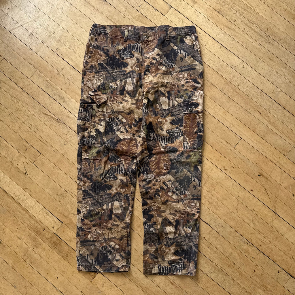 Vintage Mossy Oak Camo Khaki Cargo Pants Sz 38 (XL)
