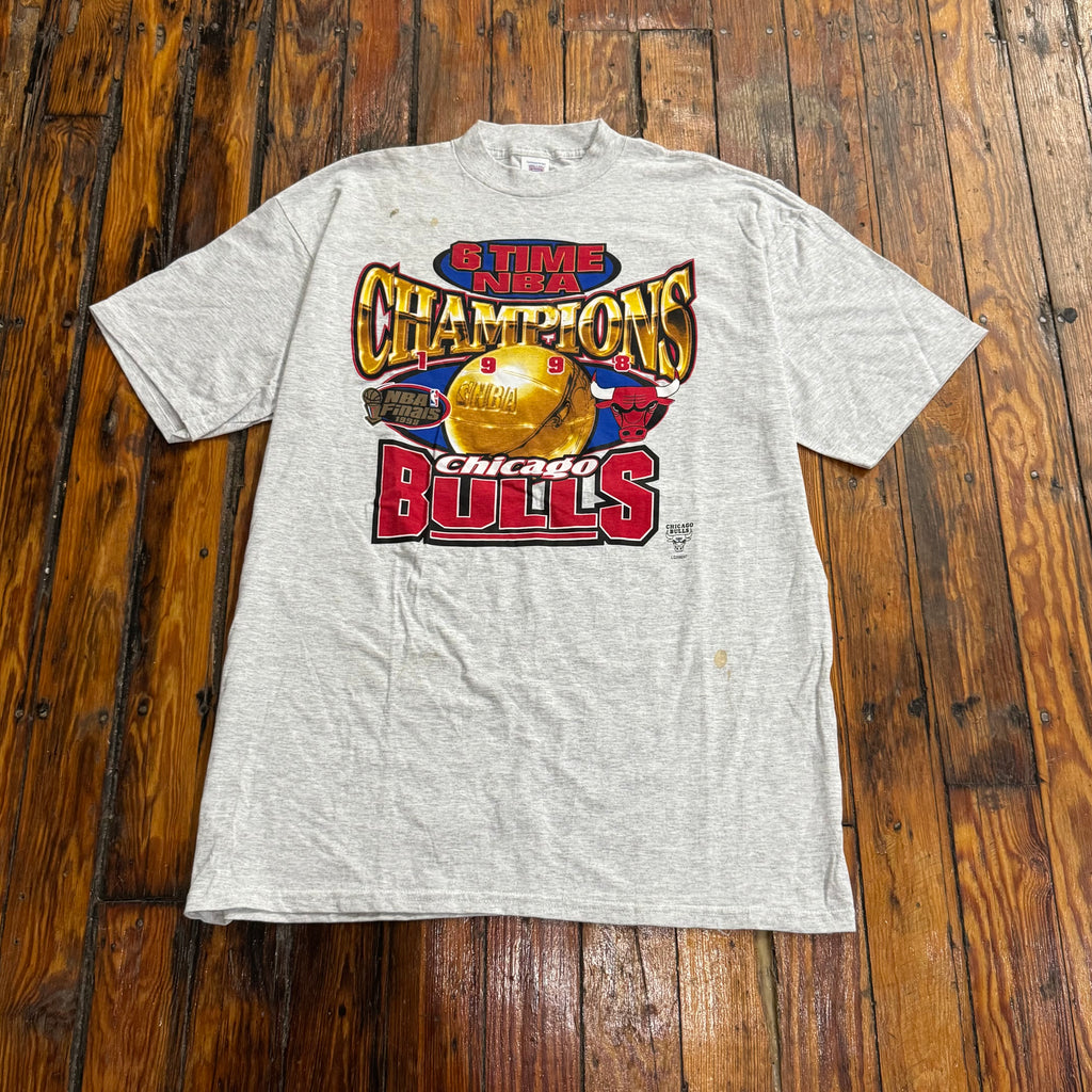 Vintage Chicago Bulls 6 Time Champions T-shirt Sz XXL