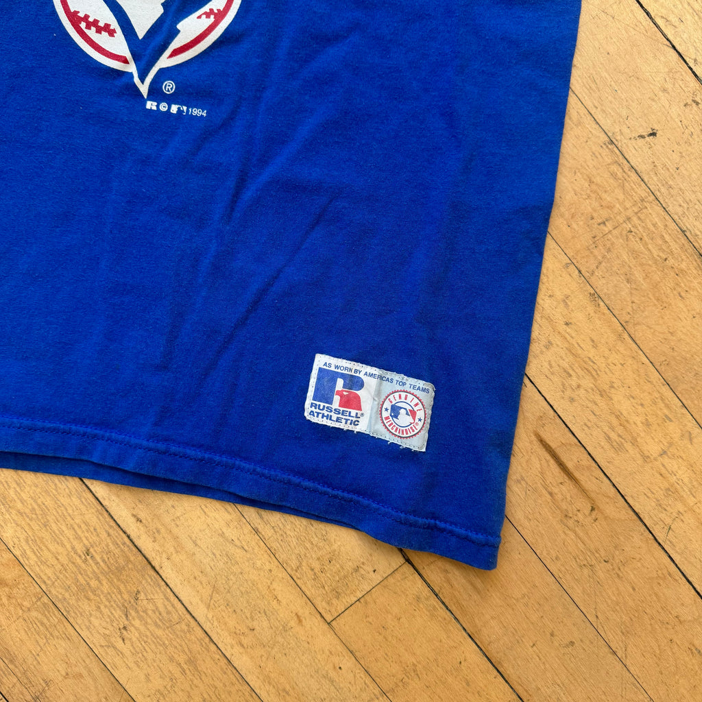 Vintage Russell Blue Jays Baseball Jersey T-shirt Sz YTH L (S)