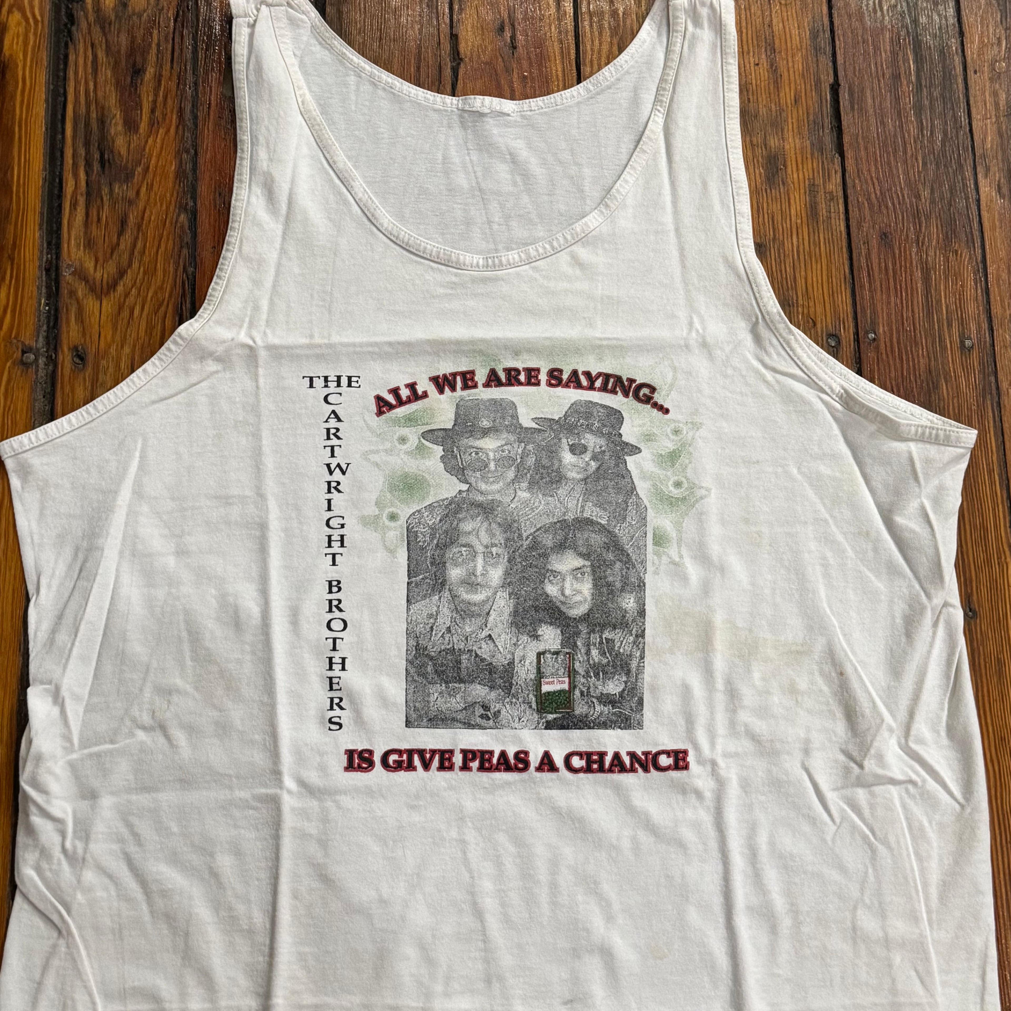 Vintage The Cartwright brothers Peas Tanktop Sz XL
