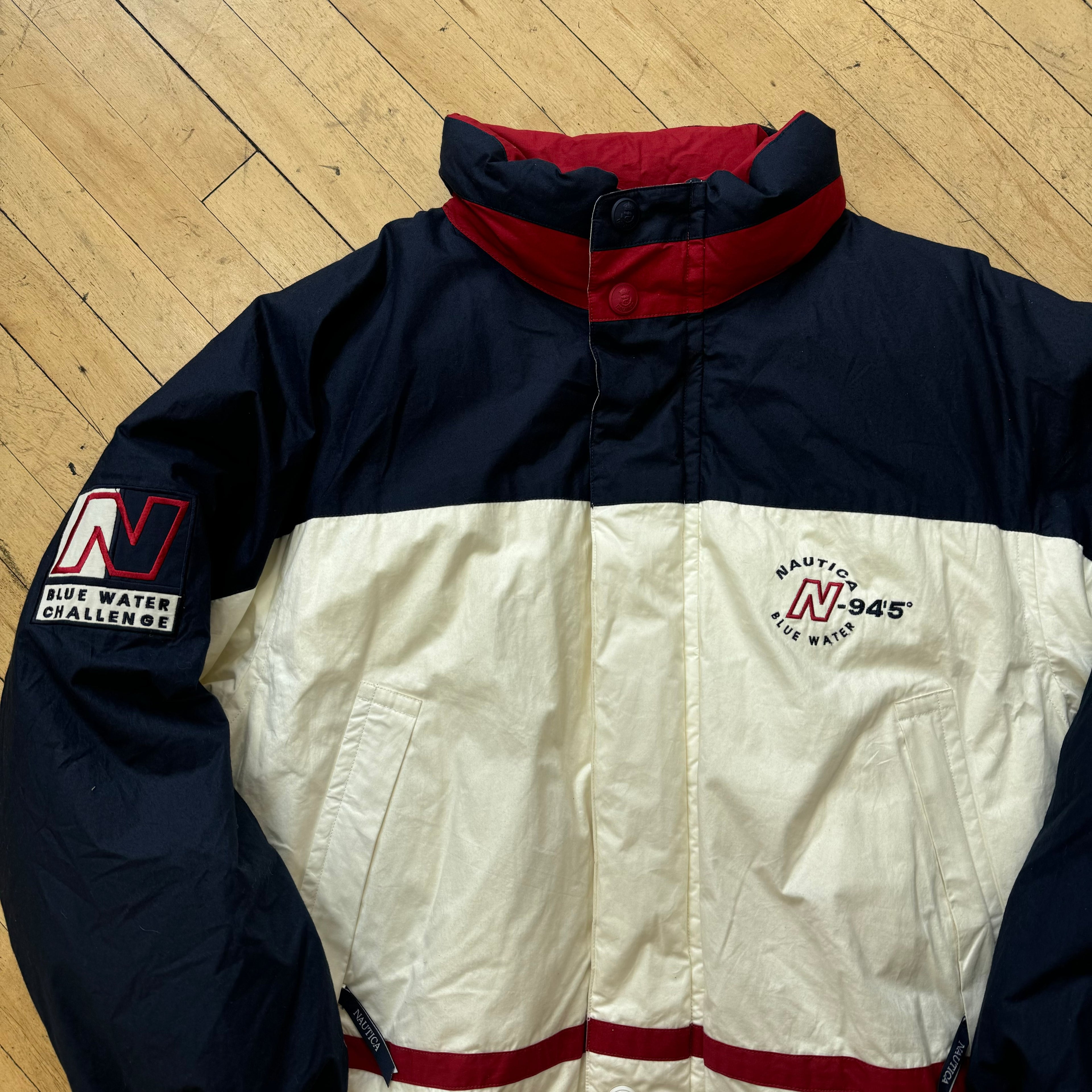 Vintage Reversible Nautica Competition Jacket Sz XL