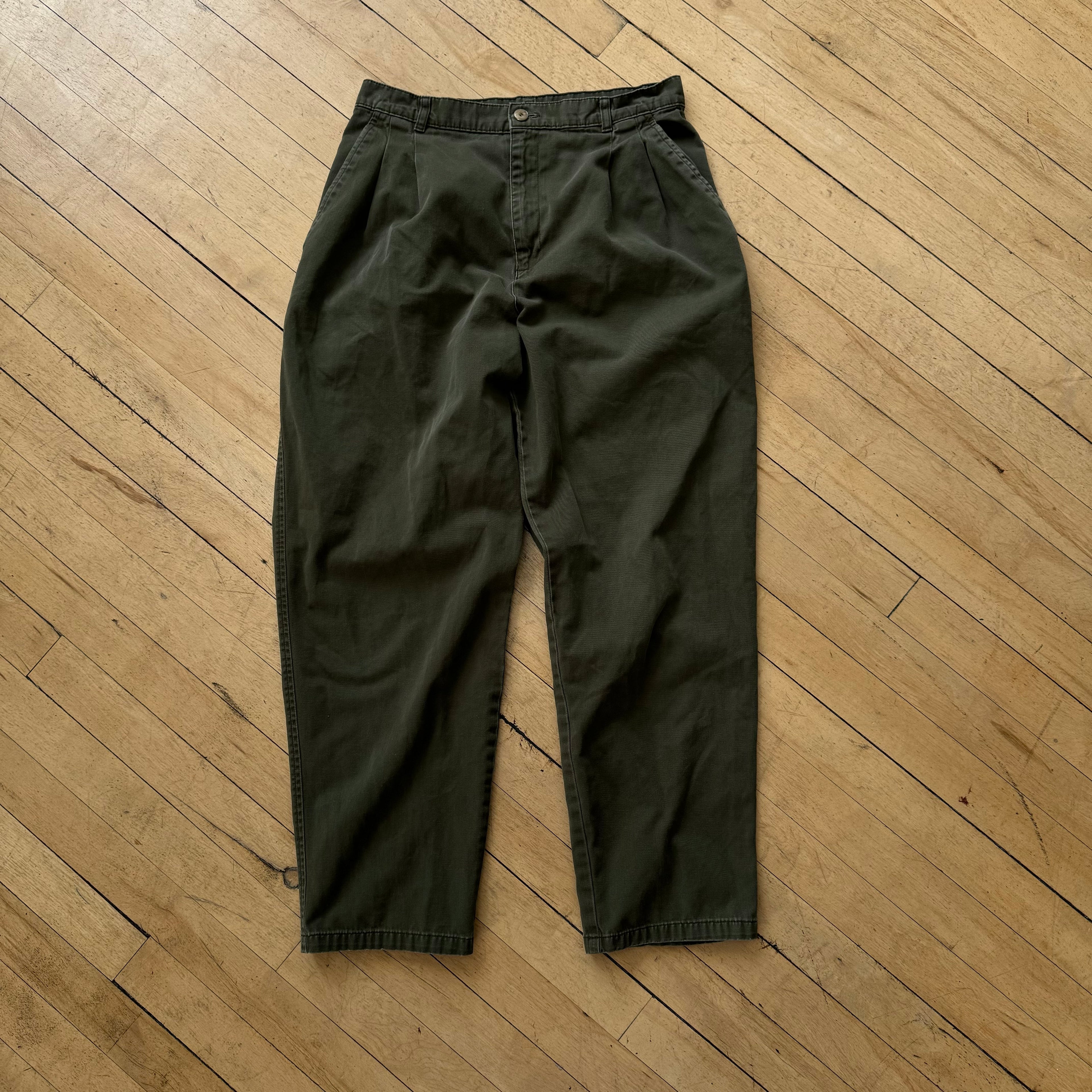 Vintage Olive White Stag Kahki Pants Sz 29