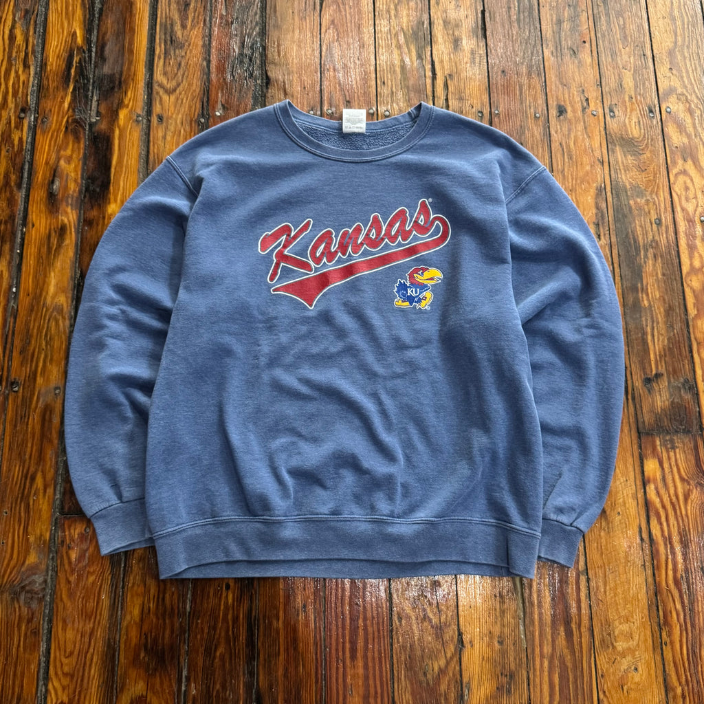 Vintage Kansas Jayhawks Crewneck Sz L