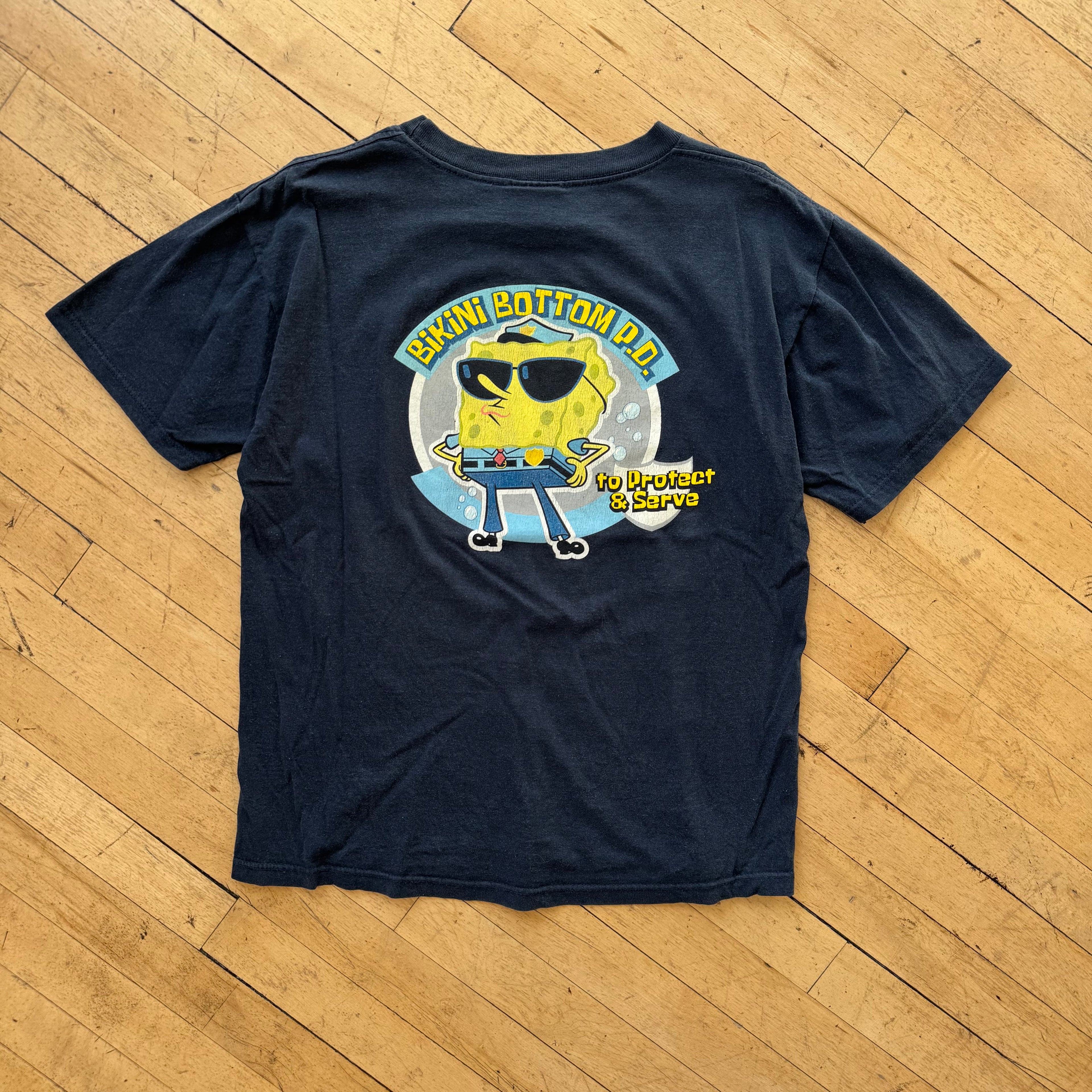 Y2K Sponge Bob PD T-shirt Sz S