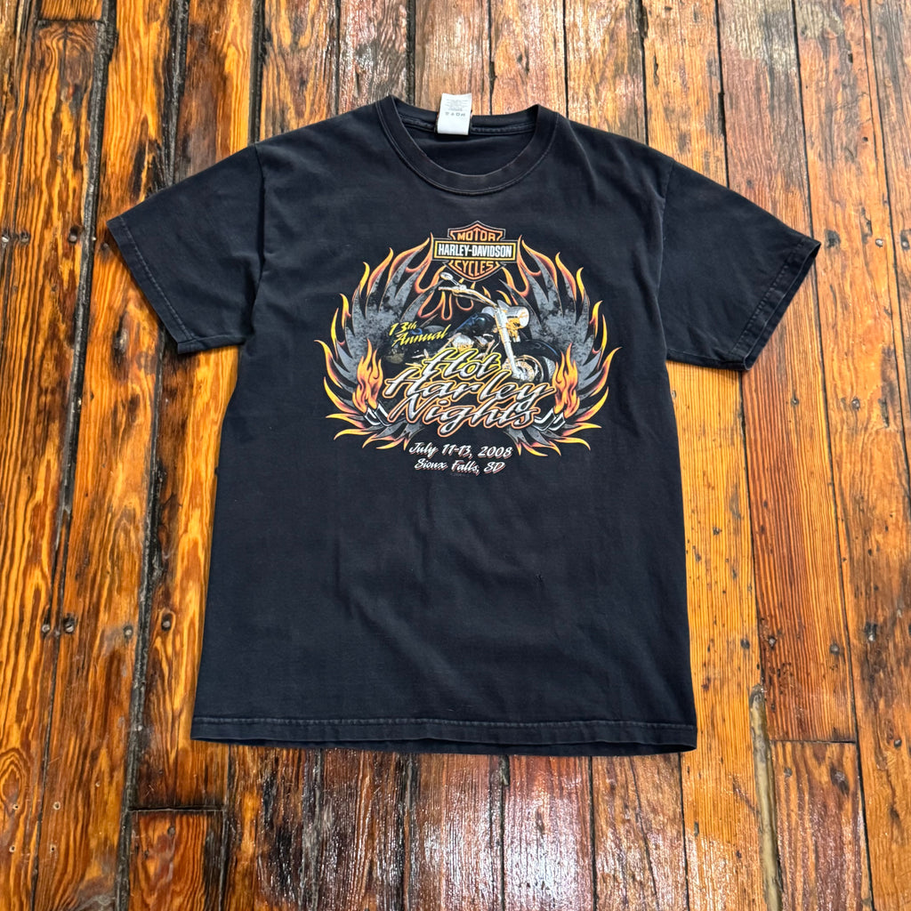 Vintage Hot Harley Nights Sioux Falls T-shirt Sz L