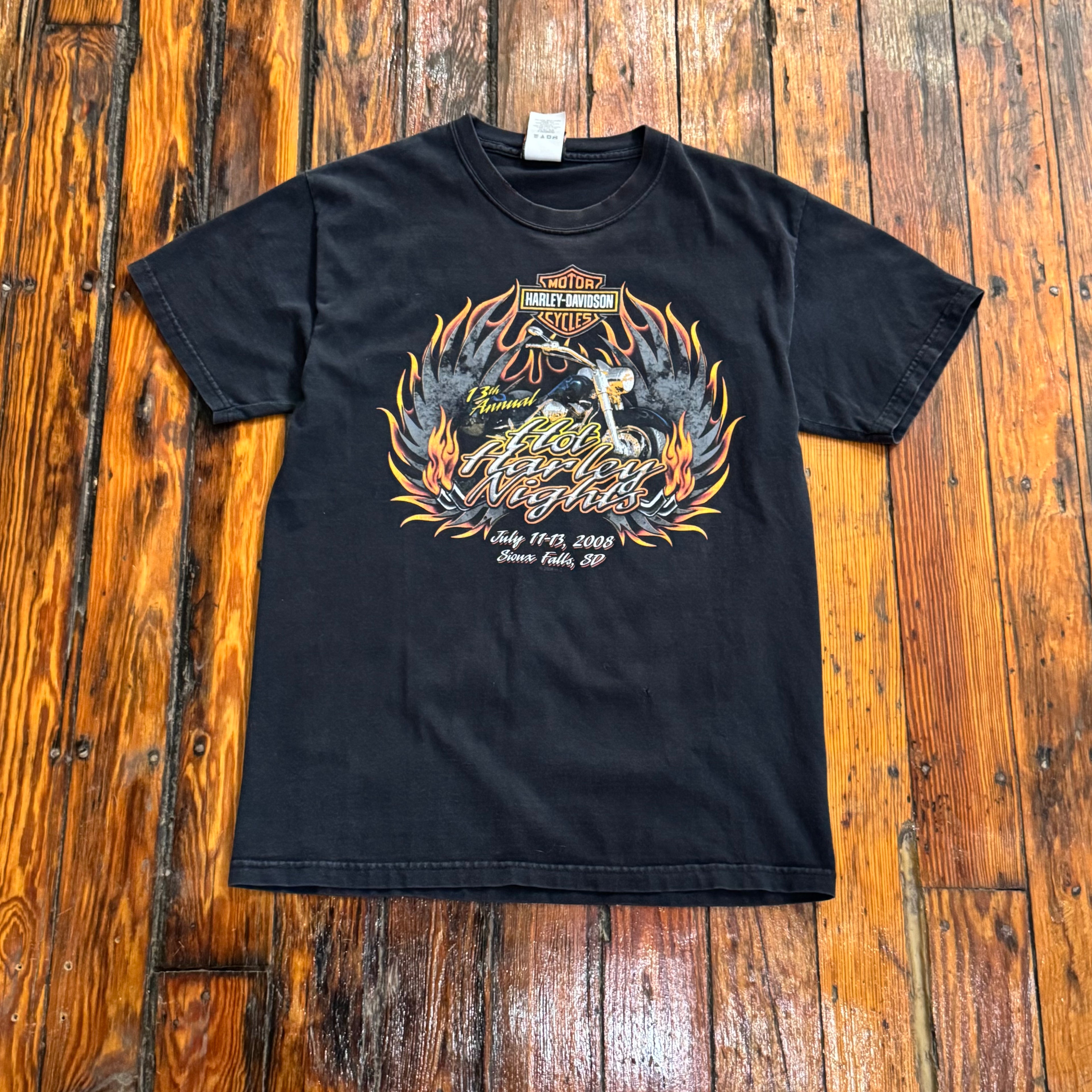 Vintage Hot Harley Nights Sioux Falls T-shirt Sz L