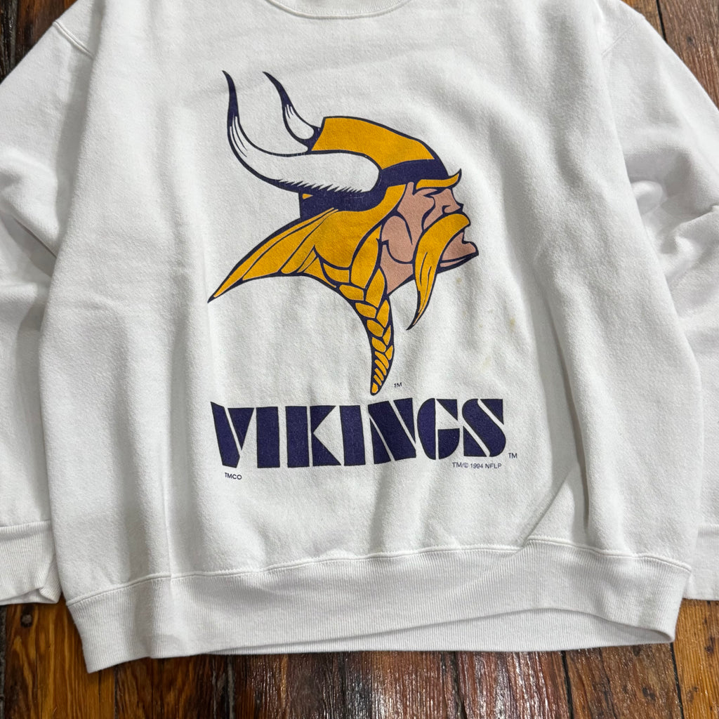 Vintage Trench Minnesota Vikings Crewneck Sz M