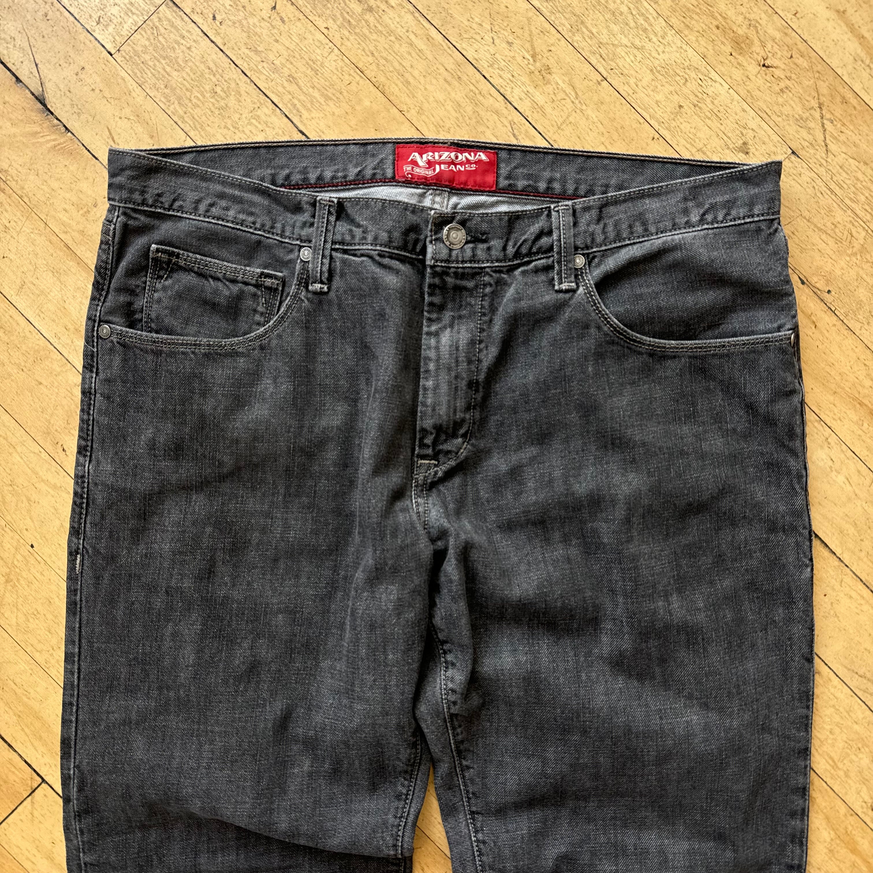 Vintage Arizona BLK Denim Jeans Sz 36x30