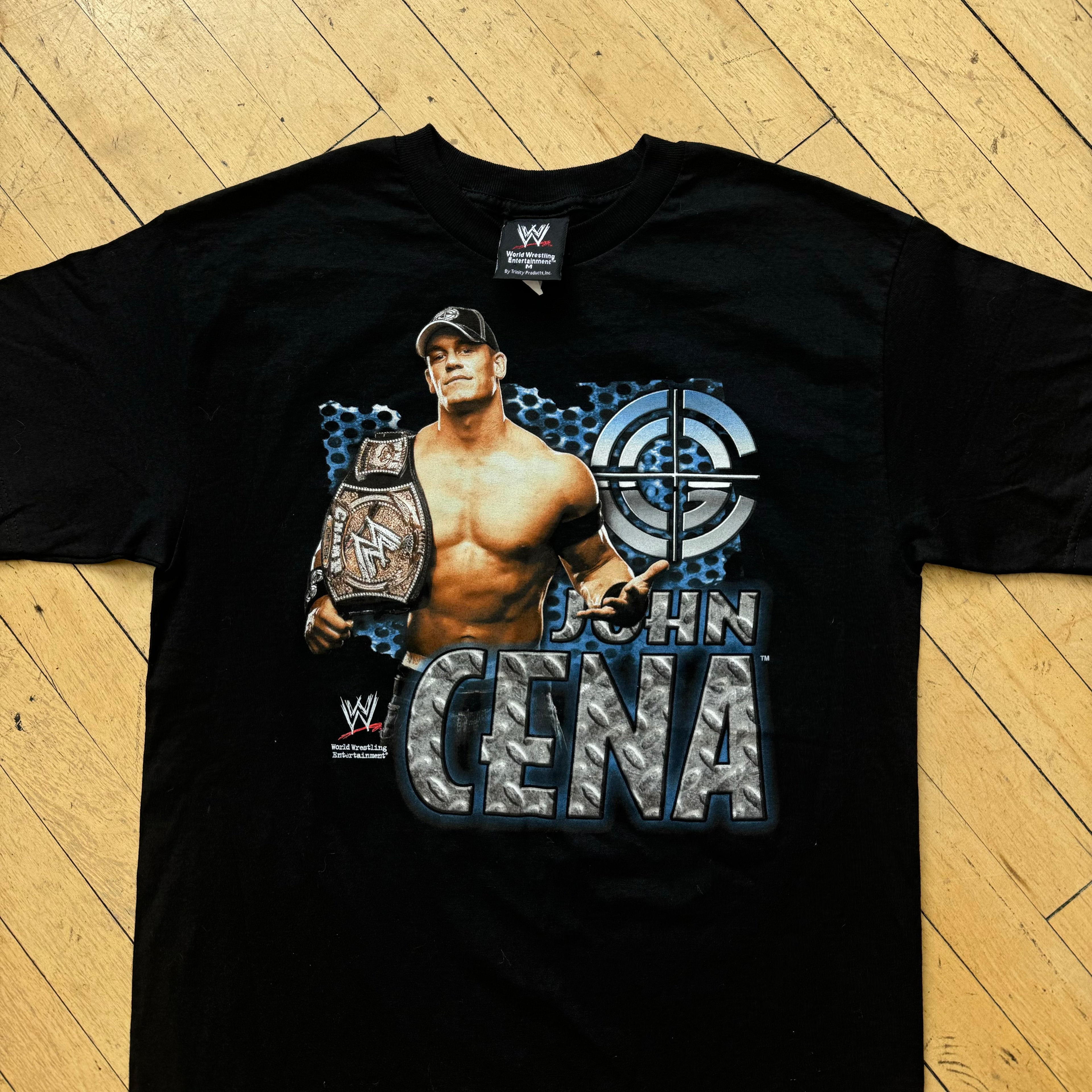 Y2K WWE John Cena World Champion T-shirt Sz M