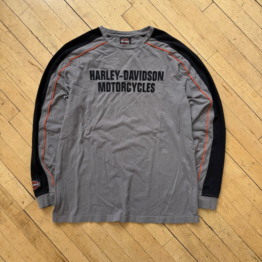 Y2K Harley Davidson Long Sleeve T-shirt Sz L