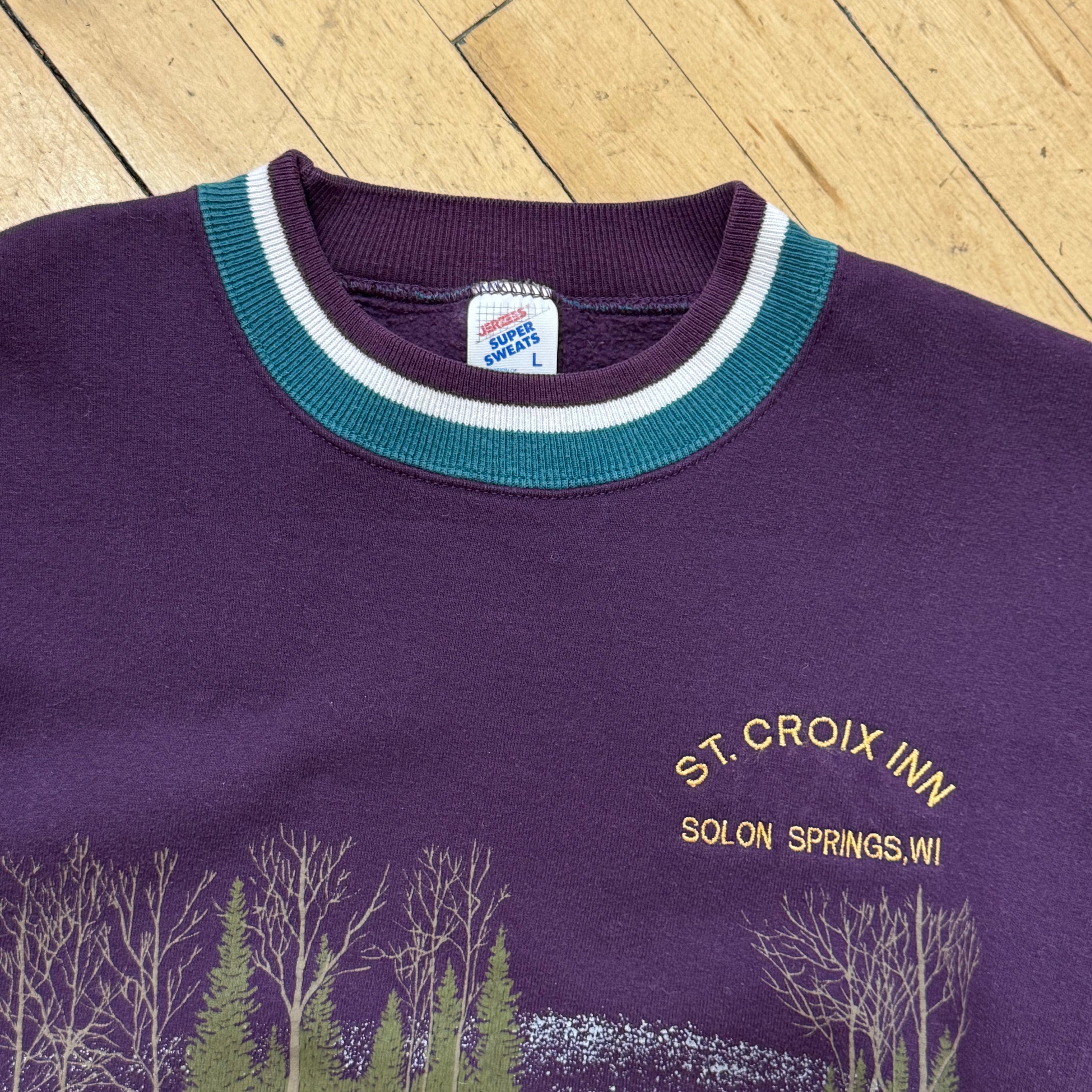 Vintage St. Croix Inn Ski CrewNeck Sz L
