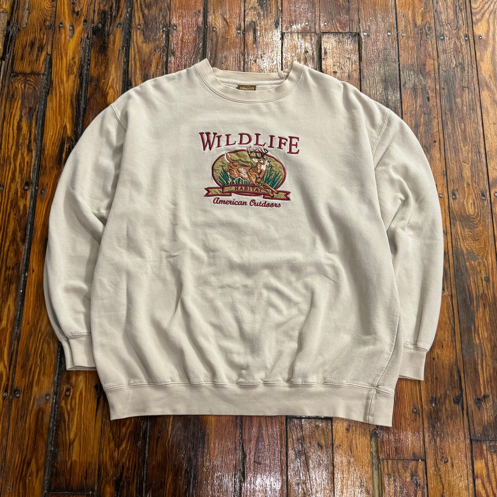 Vintage Wild Life American Outfitters Crewneck Sz XL