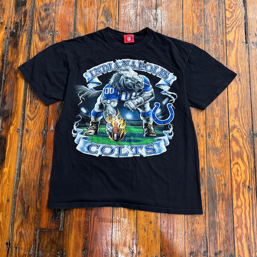 Vintage Indianapolis Colts Mascot T-shirt Sz XL