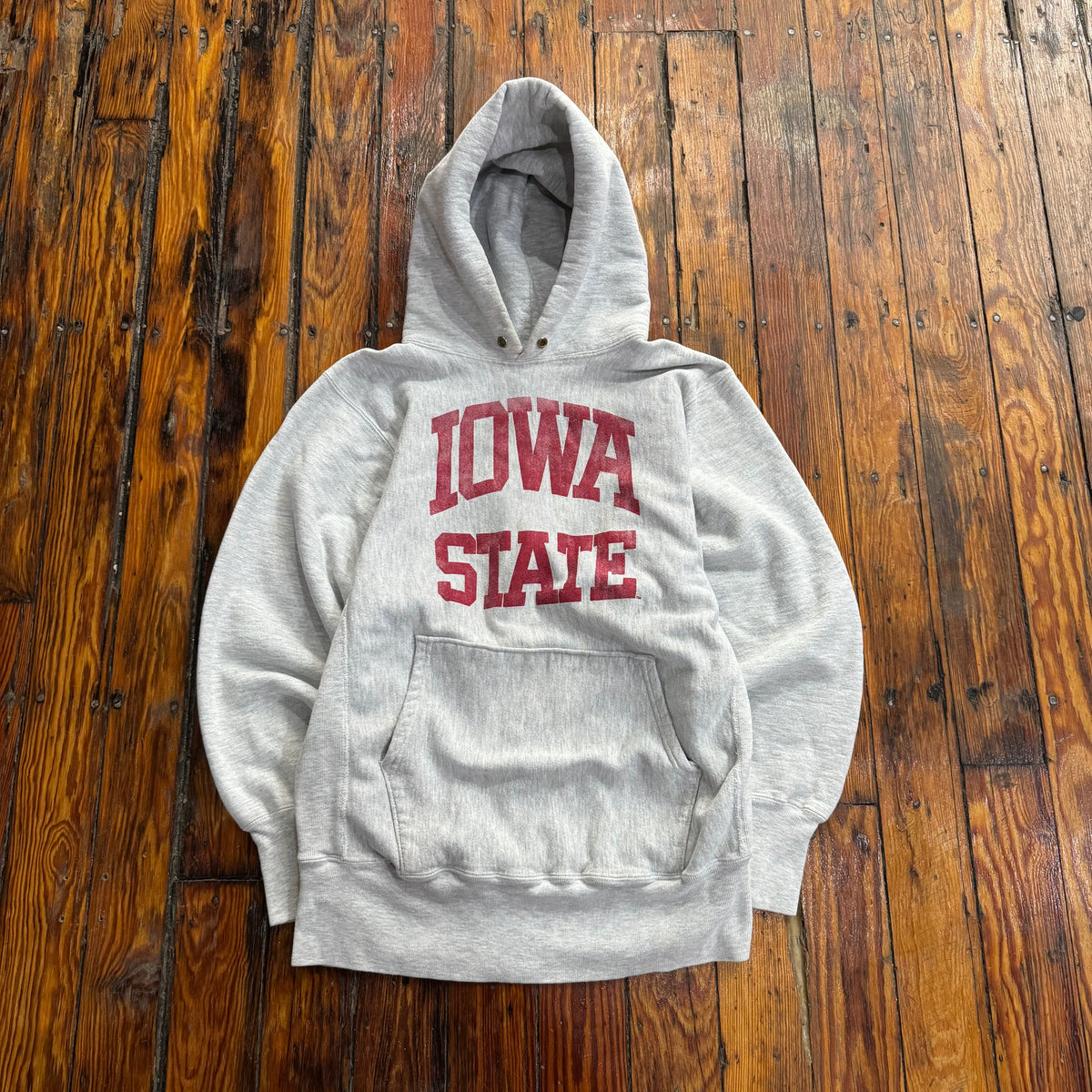 Vintage Iowa State Champion Reverse Weave Hoodie Sz L