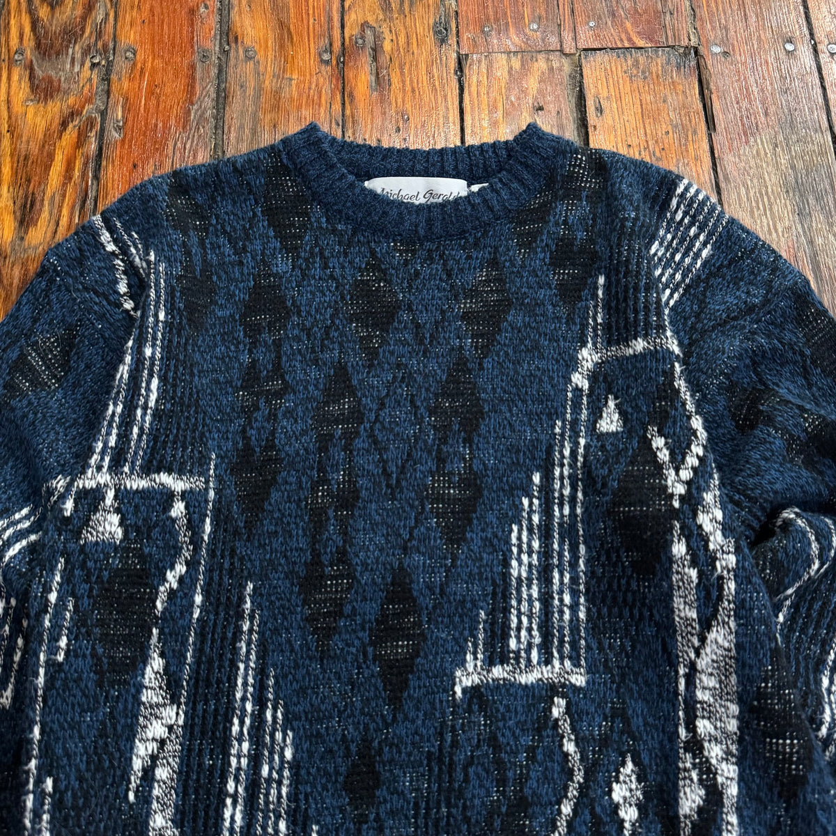 Vintage Micheal Gerald Knit Sweater Sz M