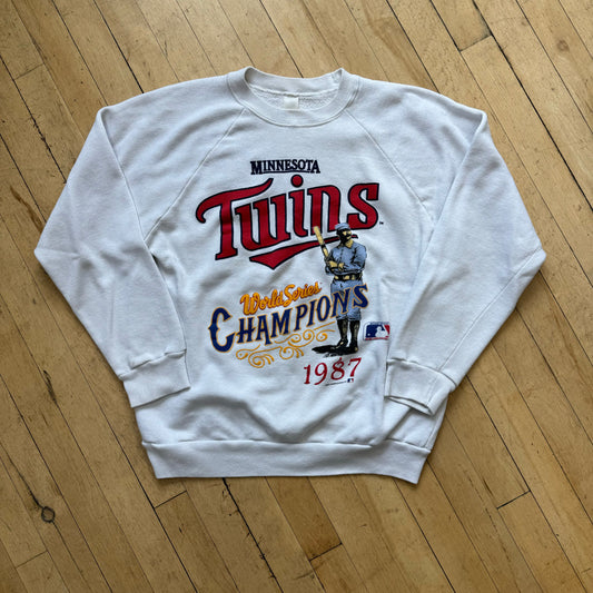 Vintage 87 Twins World Series CrewNeck Sz M