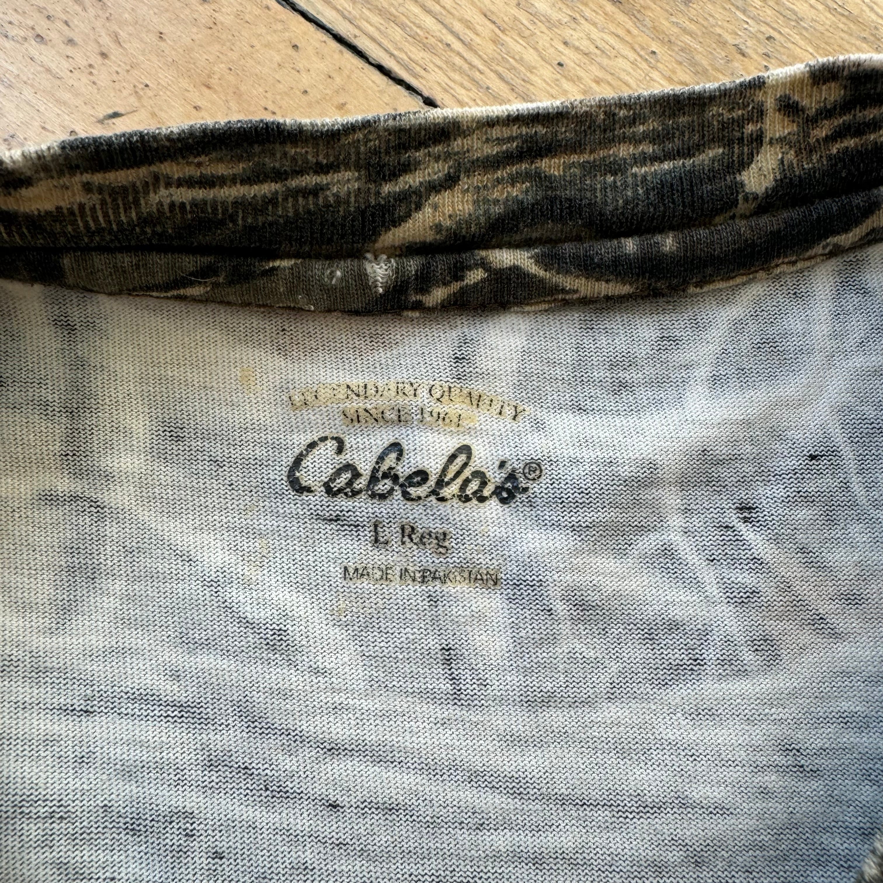 Can’t Cabelas Tree Camo T-shirt Sz M