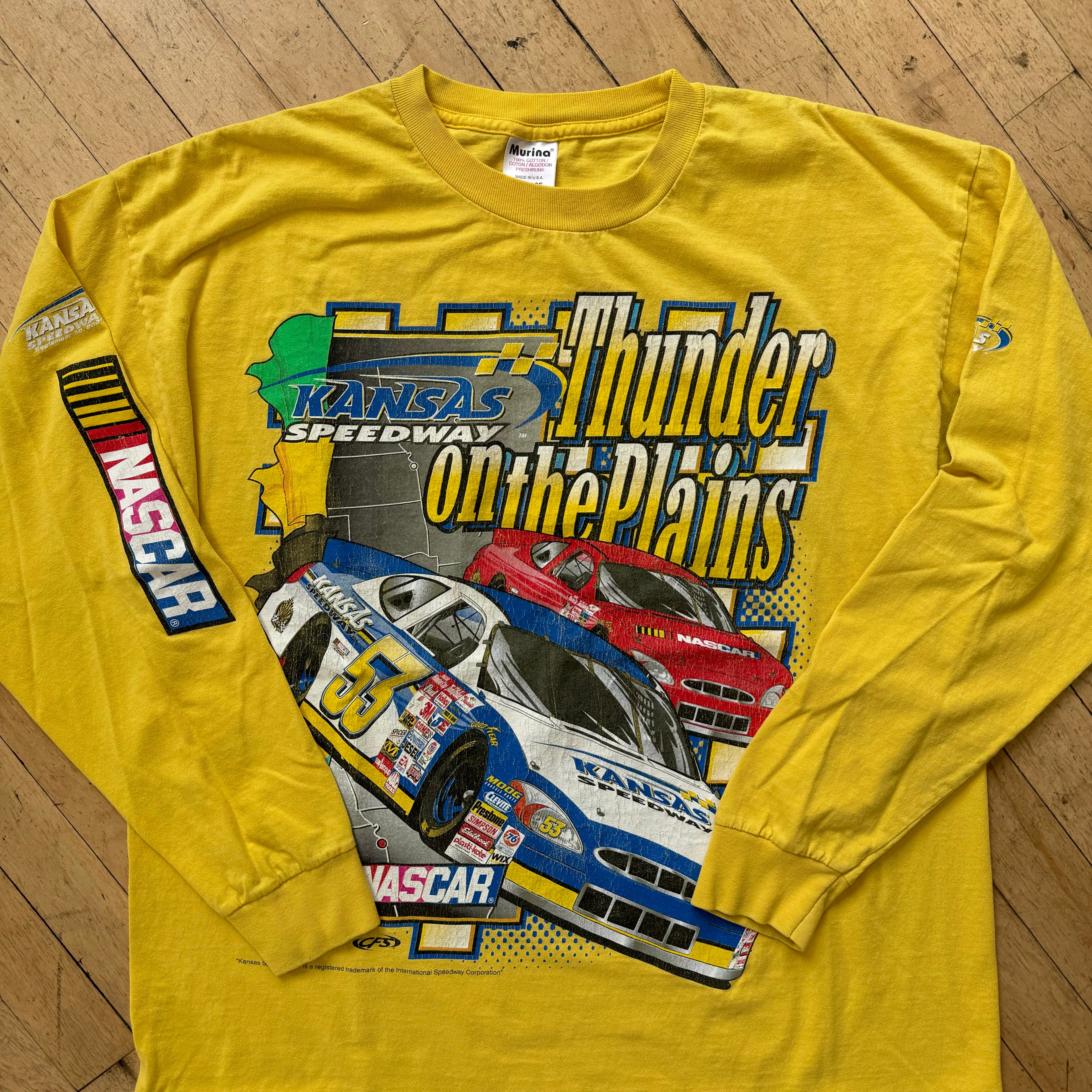 Vintage Thunder On the Plains NASCAR T-shirt Sz L