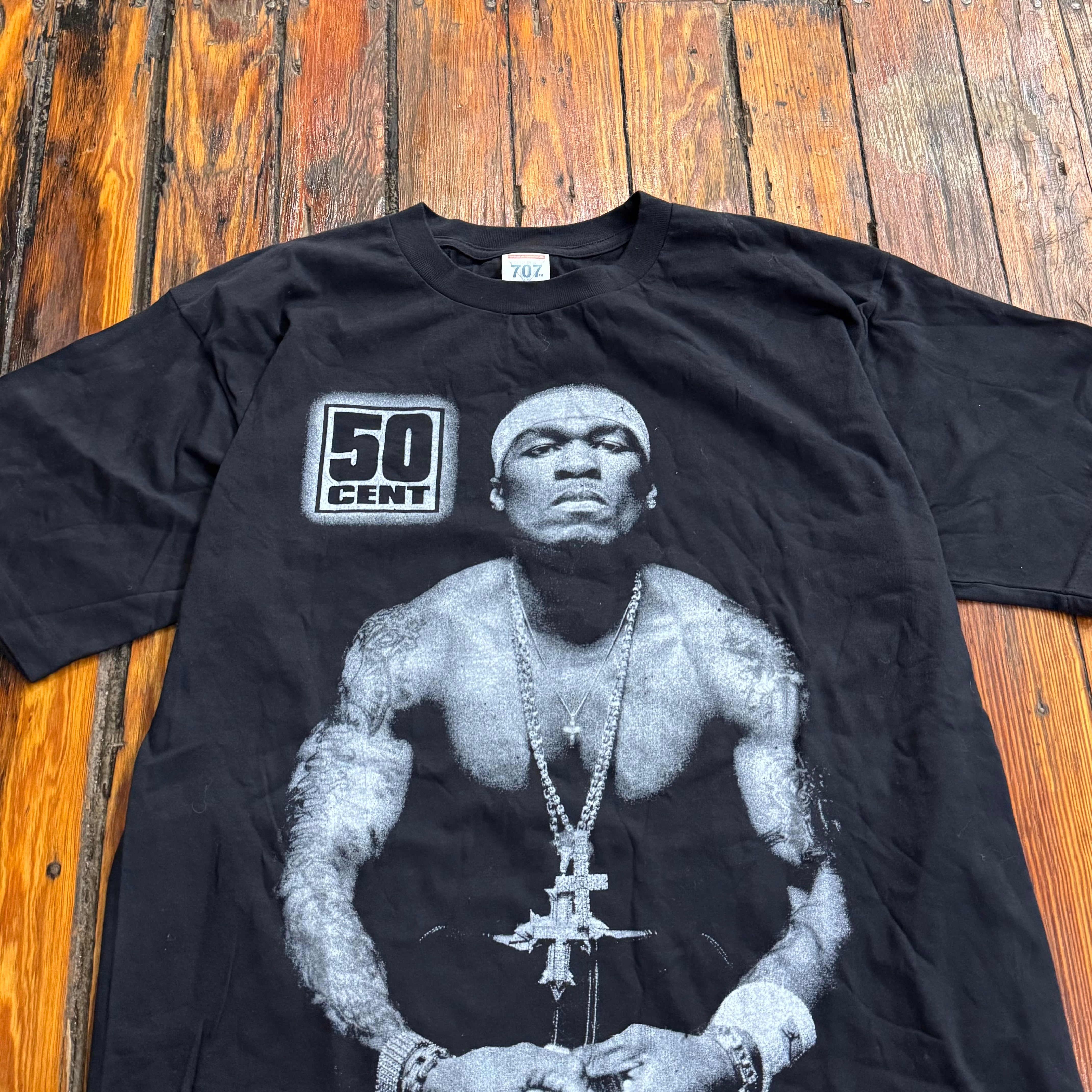 50 CENT 2003年 プロモTシャツ Lサイズ Vintage 2003 50 Cent Get Rich