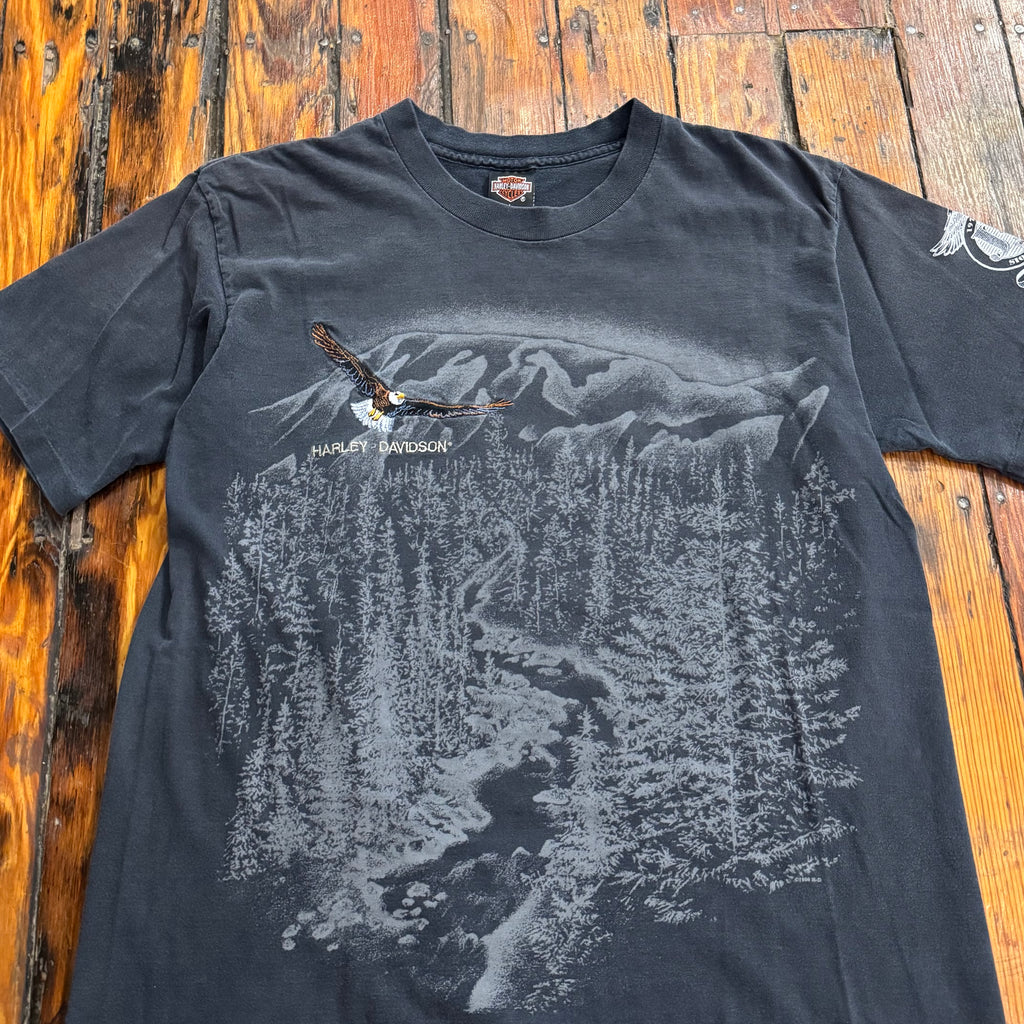 Vintage Faded Harley Davidson T-shirt Sz L