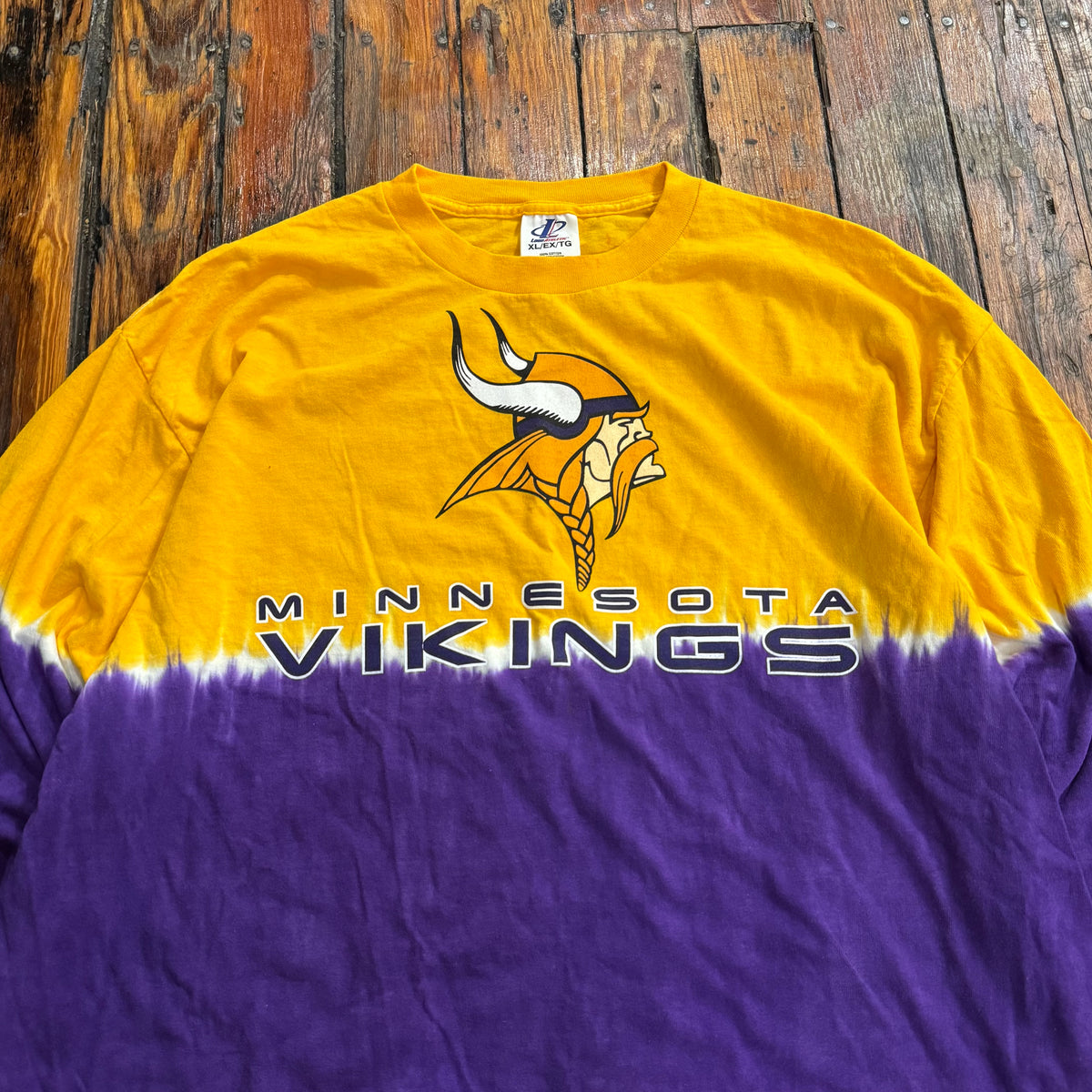 Vintage Minnesota Vikings Long Sleeve Tie Dye T-shirt Sz XL