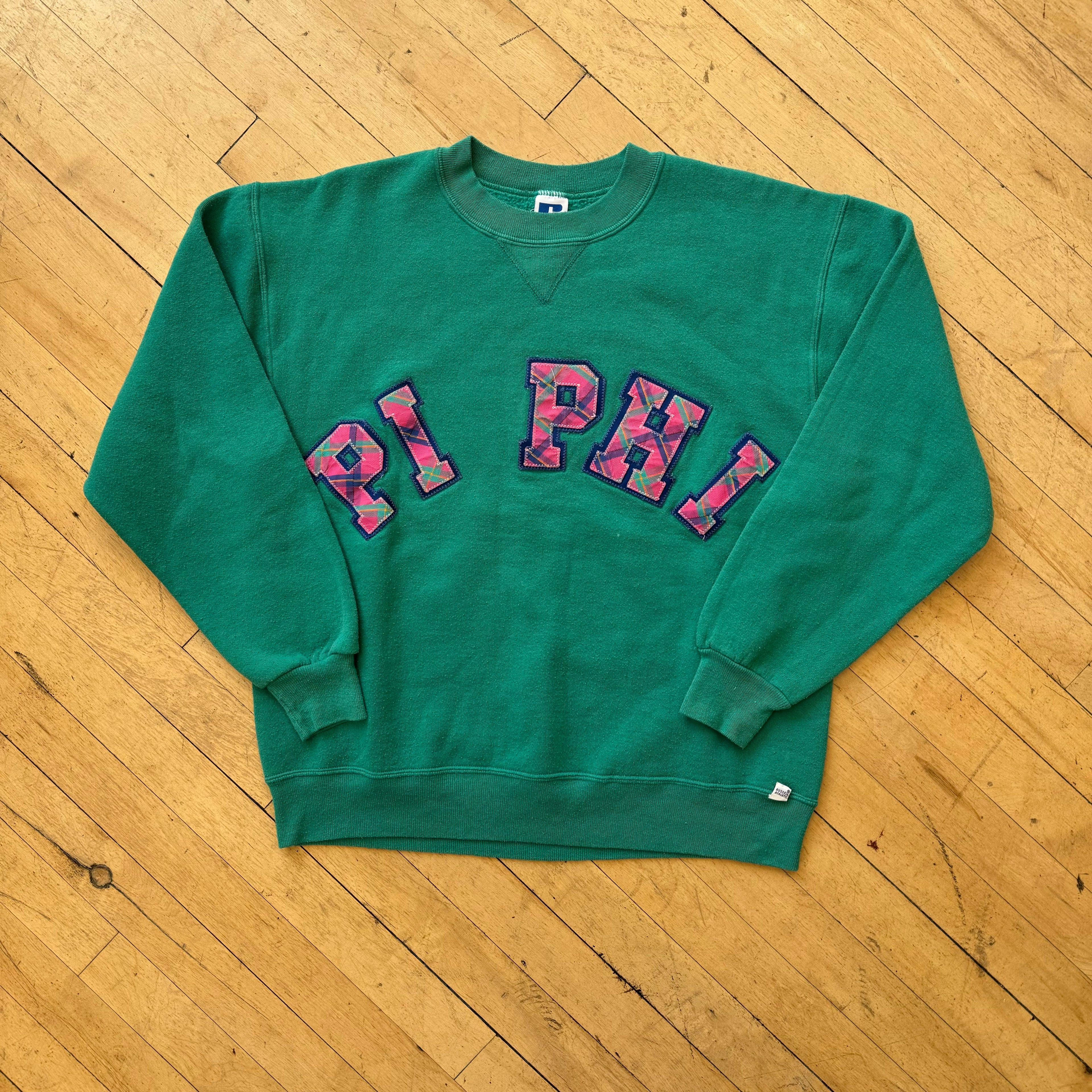 Vintage Pi Phi Russell Athletics CrewNeck Sz L