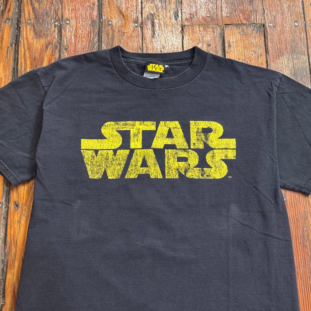 Y2K Star Wars SpellOut T-shirt Sz M
