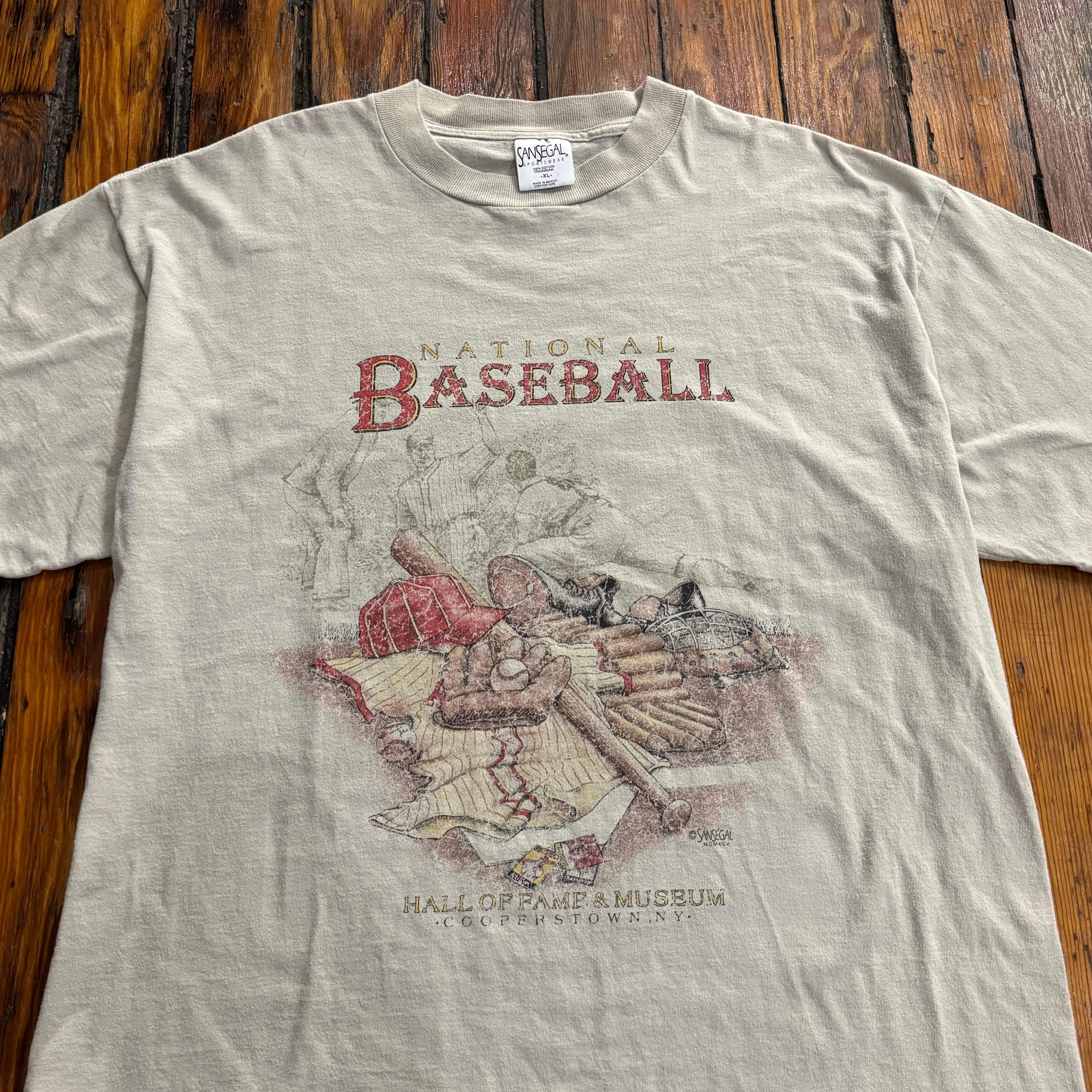 Vintage National Baseball Hall of Fame T-shirt Sz XL