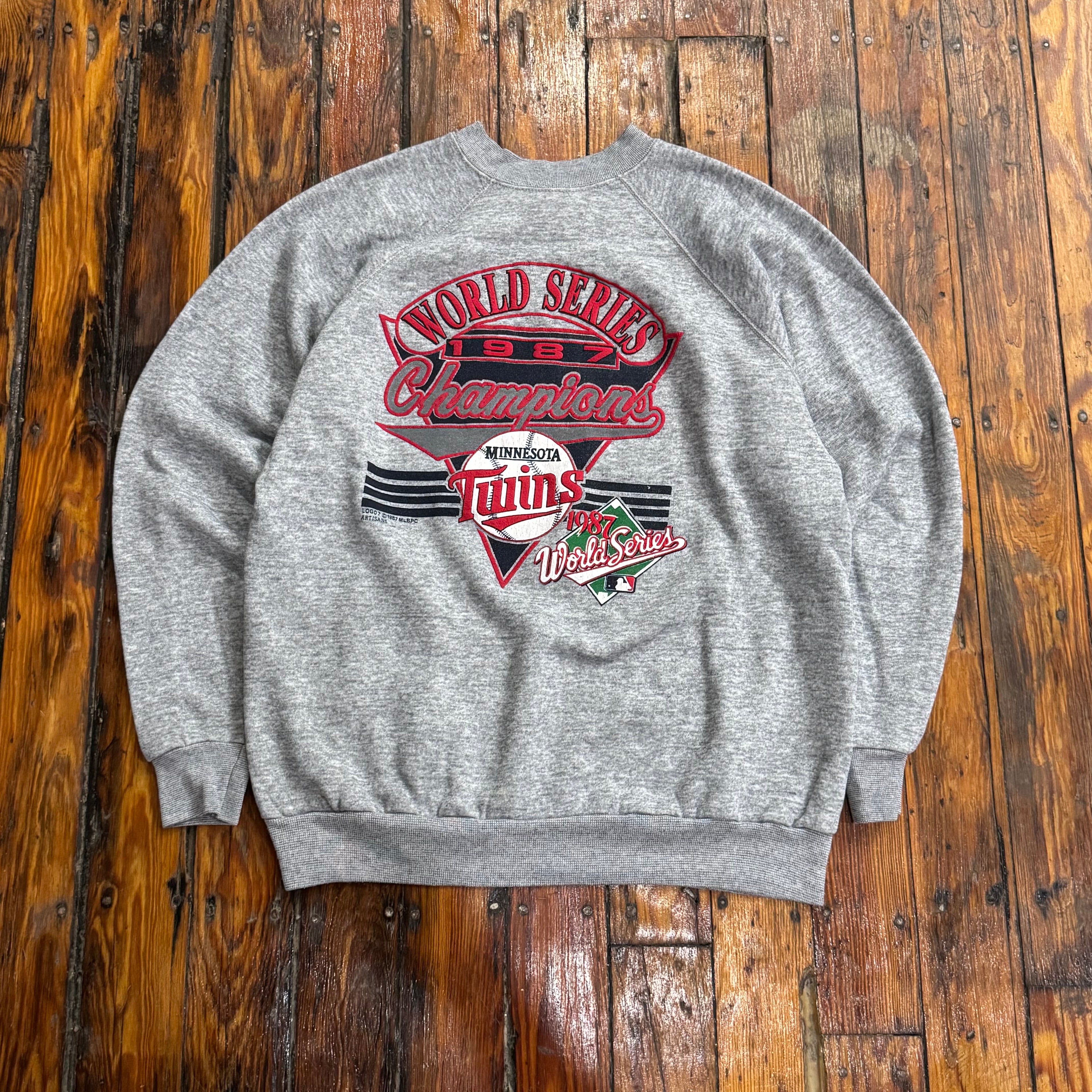 Vintage Minnesota Twins ‘87 World Series Champions CrewNeck Sz L