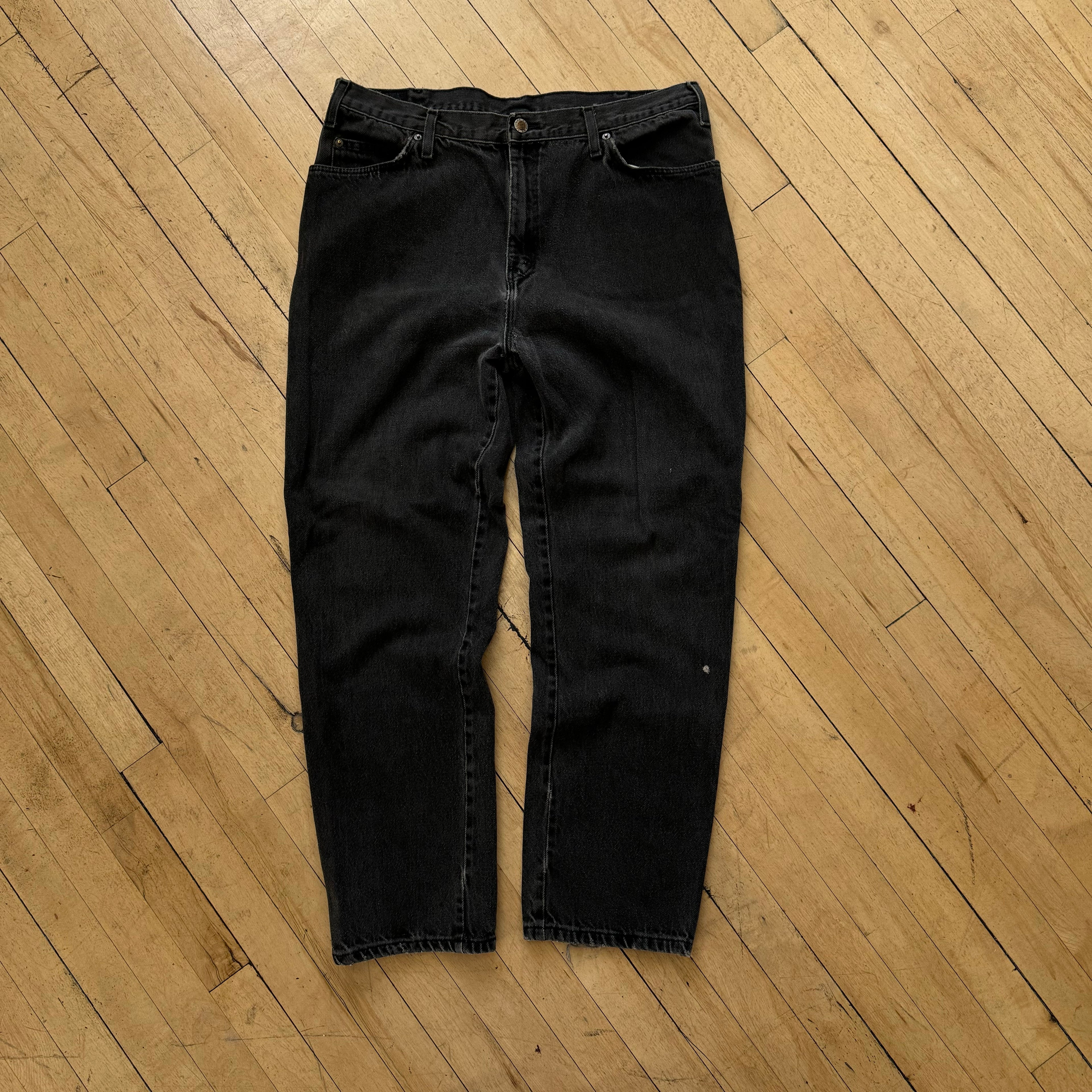 Vintage Route 66 Black Denim Jeans Sz 34x32