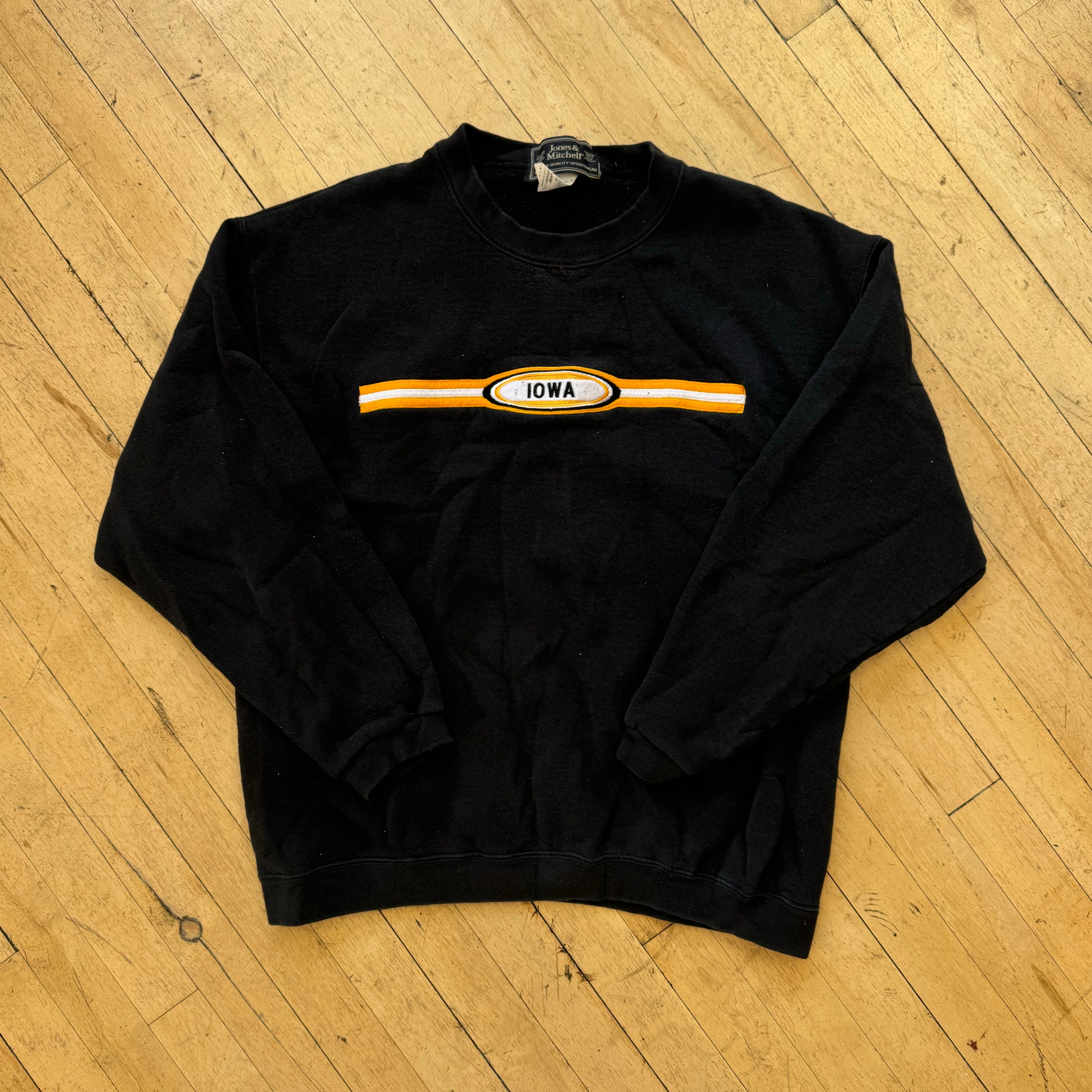 Vintage Iowa Hawkeyes SpellOut CrewNeck Sz L