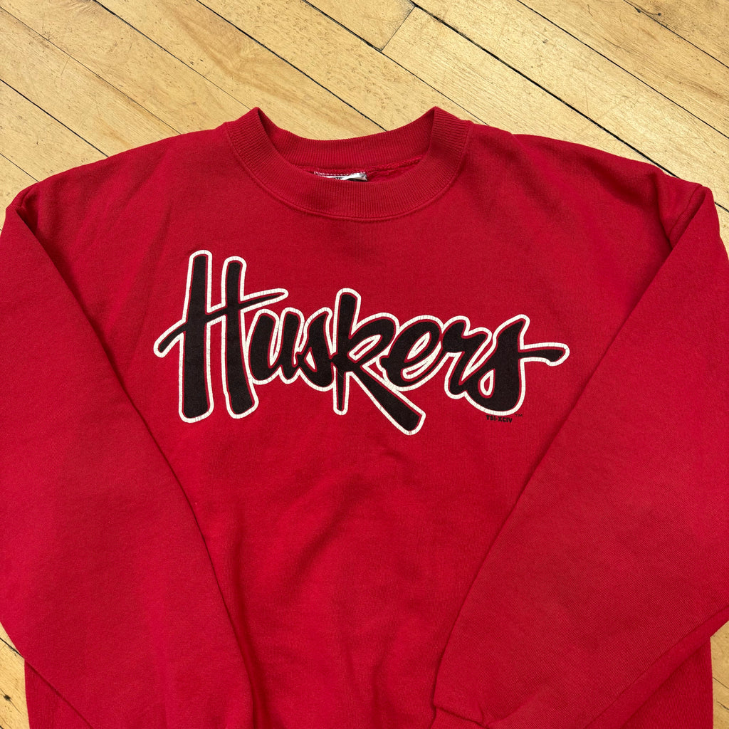 Vintage Husker SpellOut CrewNeck Sz M