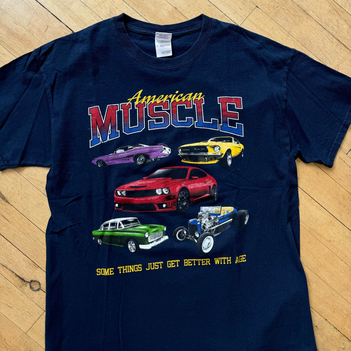 Vintage American Muscle Car T-shirt Sz L