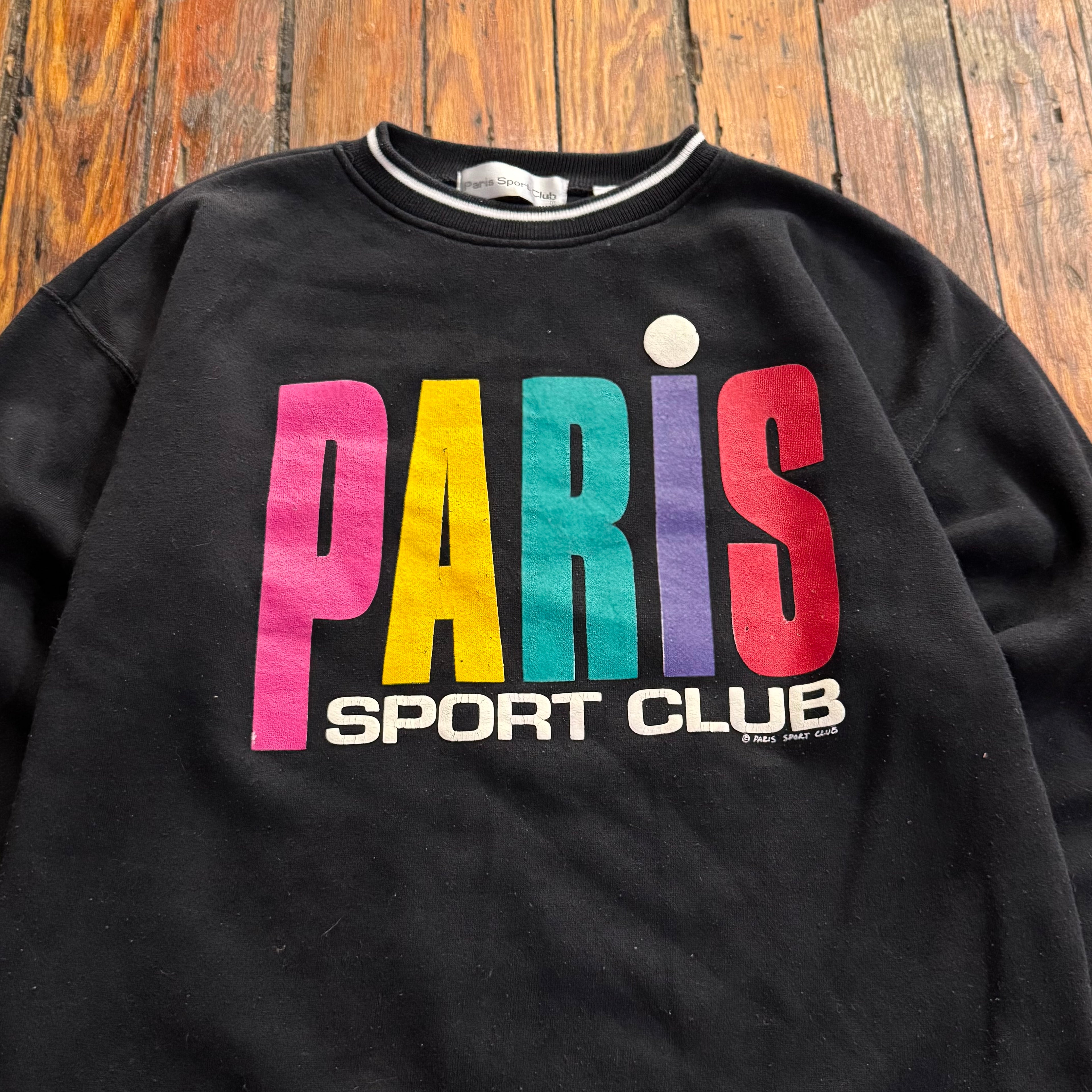 Vintage Paris Sports Club Crewneck Sz M