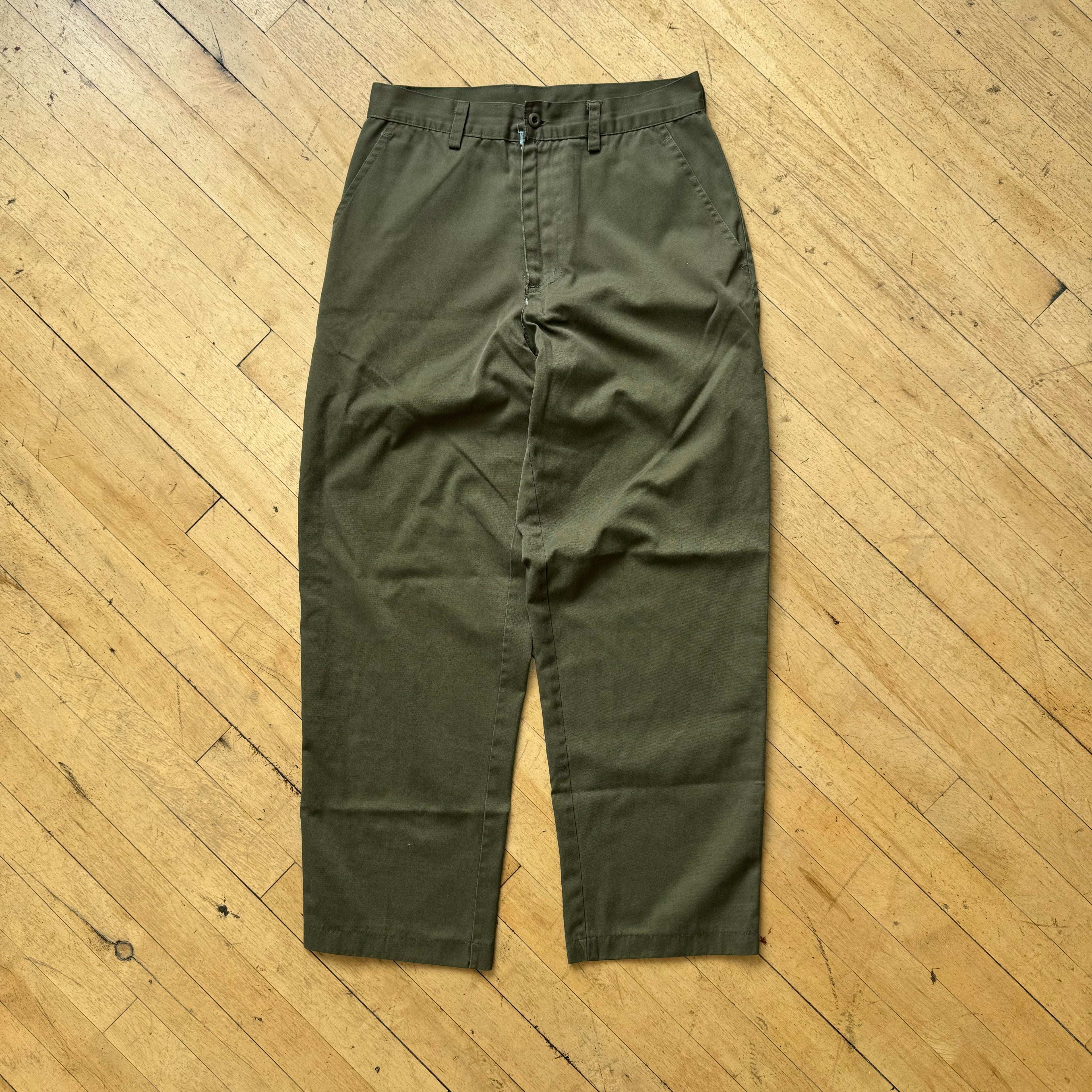 Vintage Olive Khaki Pants Sz 28 x 30