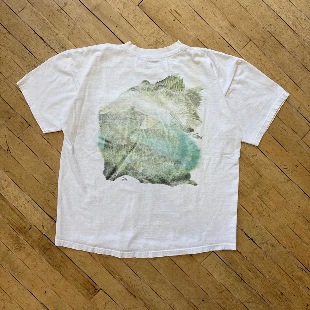 Vintage Al Alglent Fishing T-shirt Sz XL