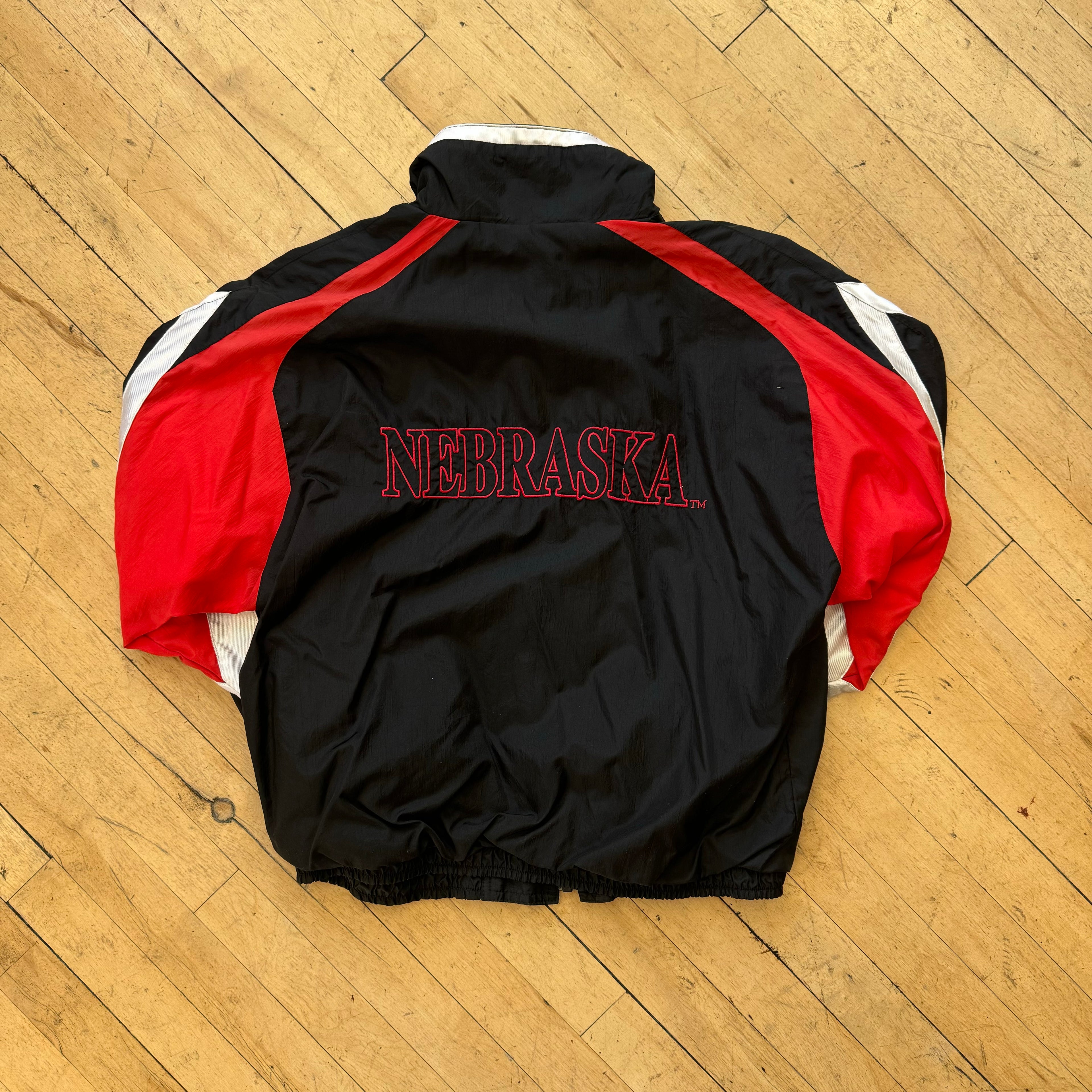 Vintage Nebraska SpellOut Jacket Sz M